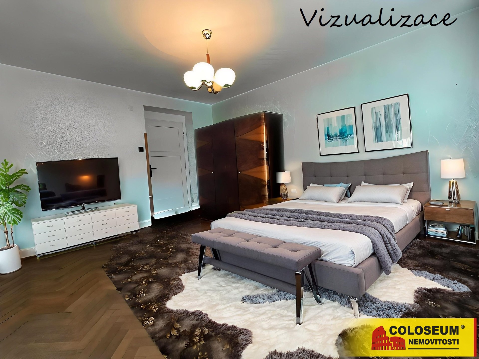 Vizualizace ložnice – Blansko – prodej bytu