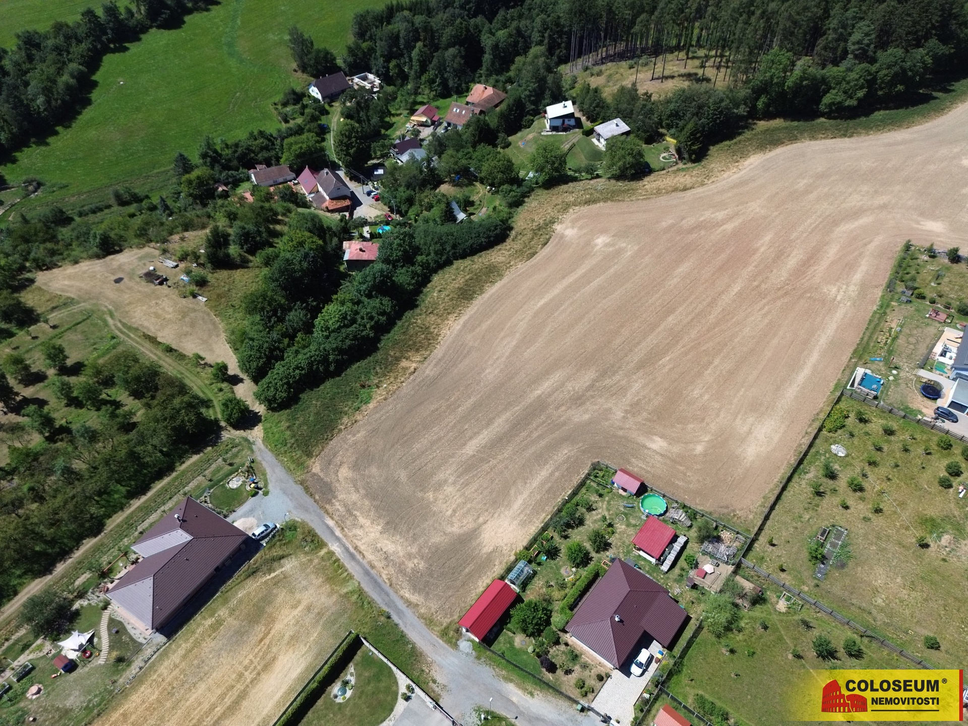 Velká parcela - Štěchov - prodej pozemku