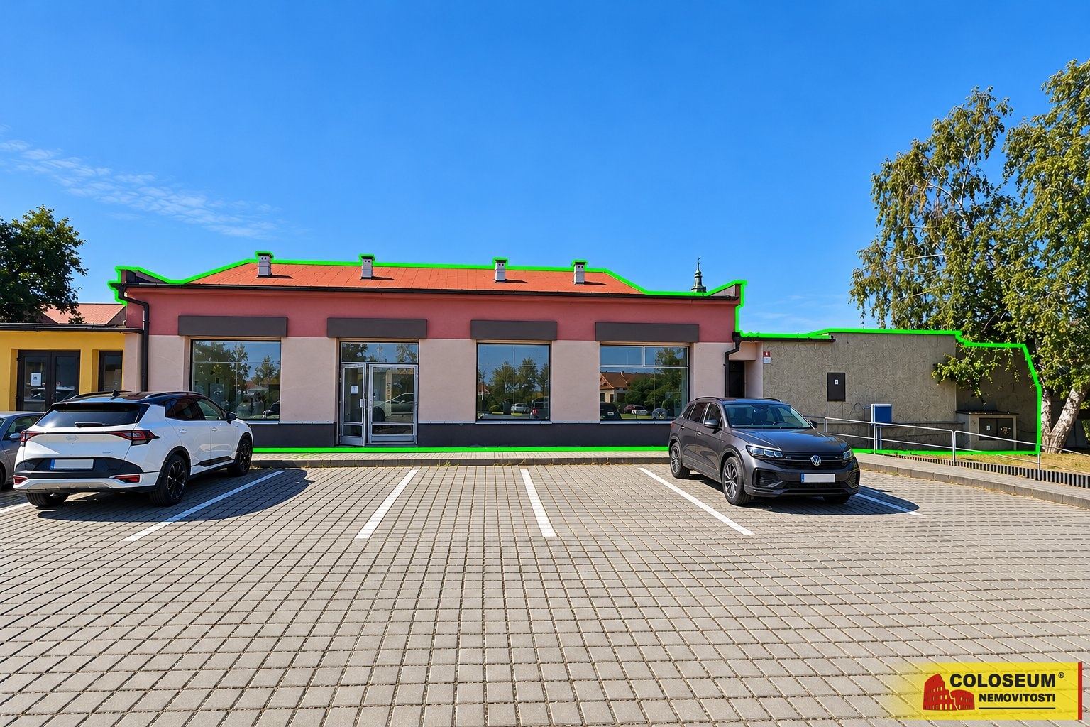 Venkovní pohled na komerční nemovitost – Boskovice