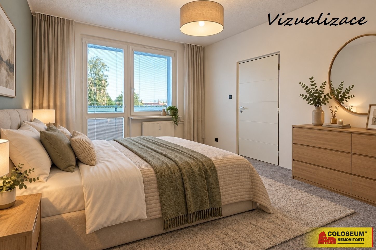 Pokoj - vizualizace – Třebíč – prodej bytu