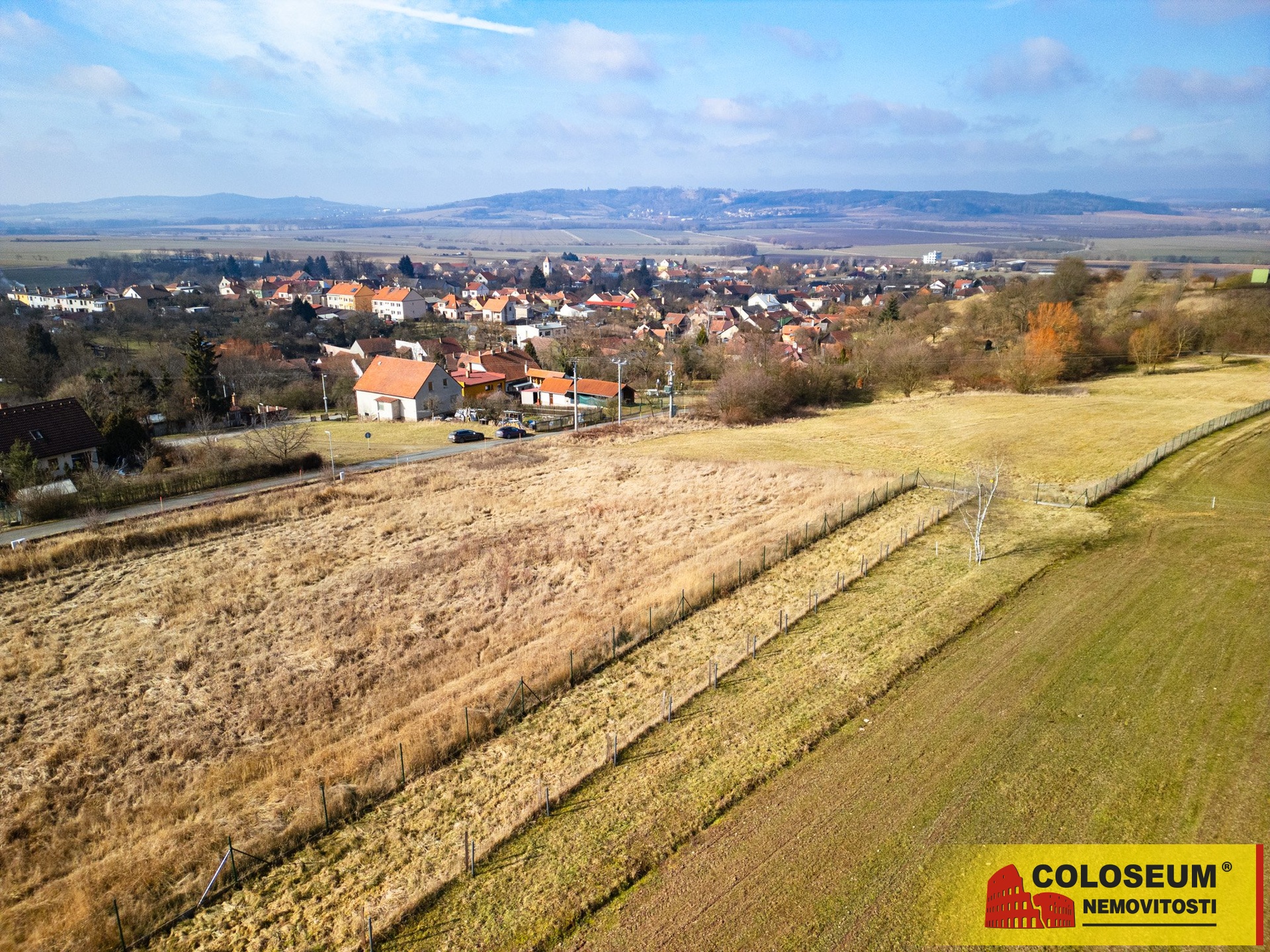 Pohled na pozemek – Cetkovice – prodej pozemku