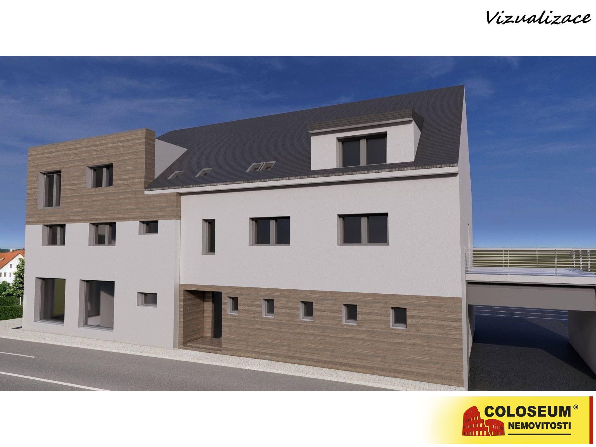 Vizualizace bytového domu - Hrušovany nad Jevišovkou - prodej bytu 