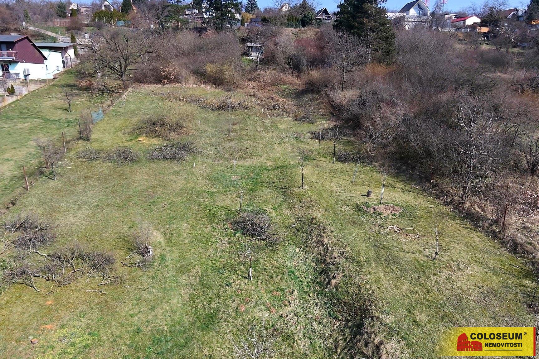 Pohled z dronu - Popůvky u Brna -prodej pozemku