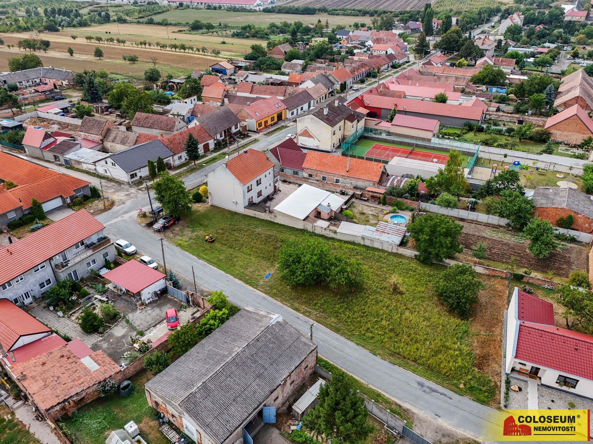 Letecký snímek - Šumice - prodej pozemku