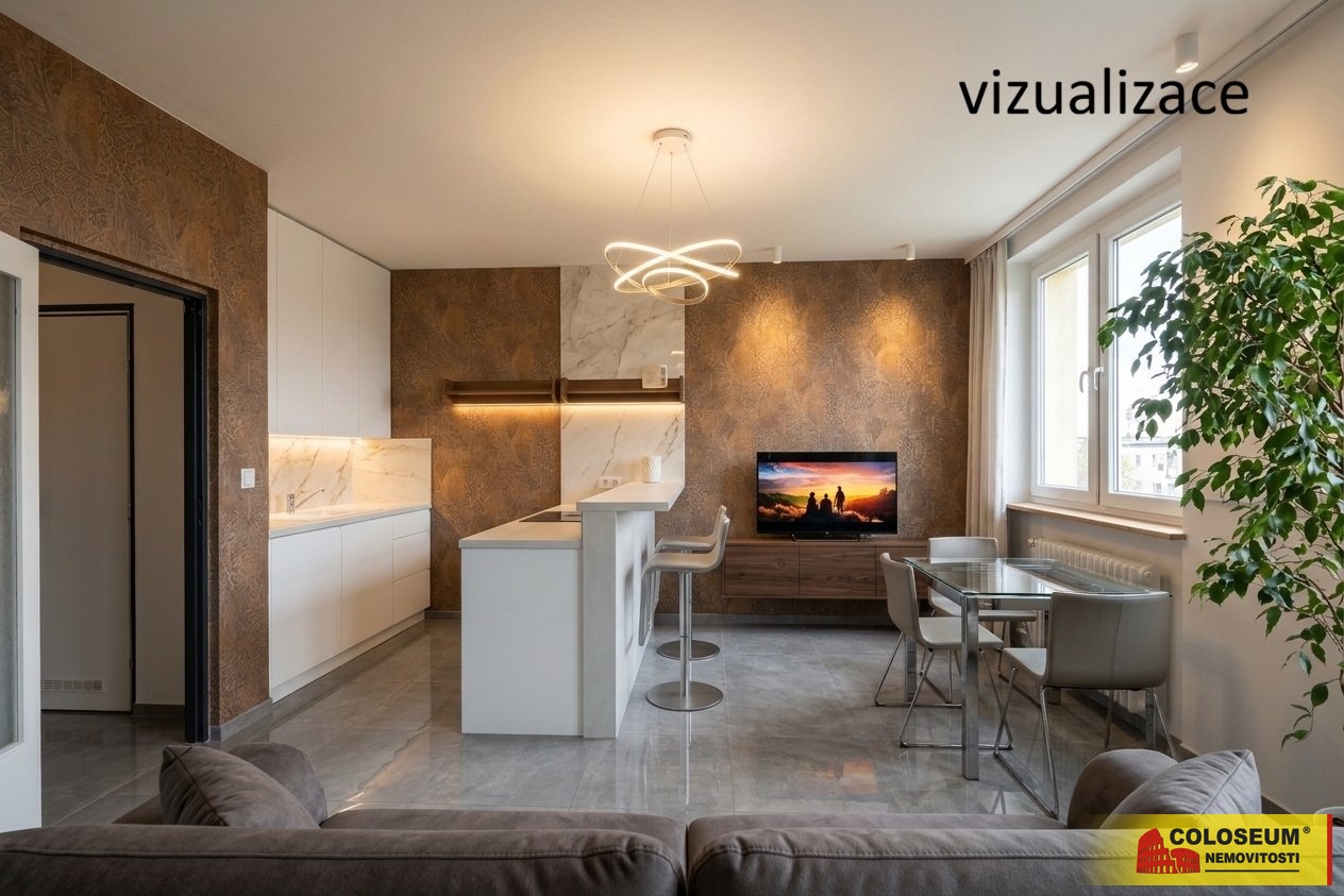 vizualizace - Brno Lesná - prodej bytu 1+KK