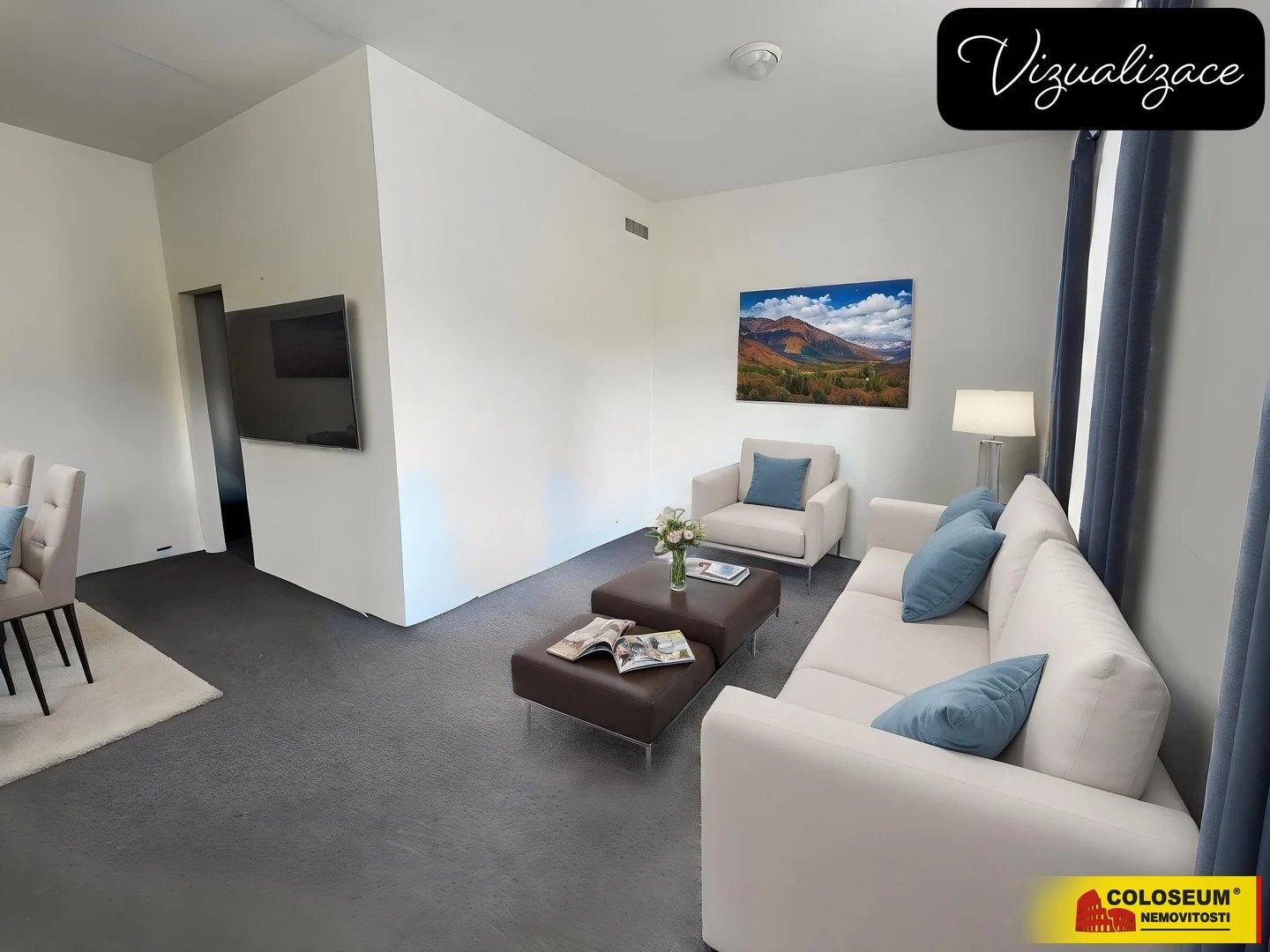 Pokoj - vizualizace - Boskovice - pronájem bytu