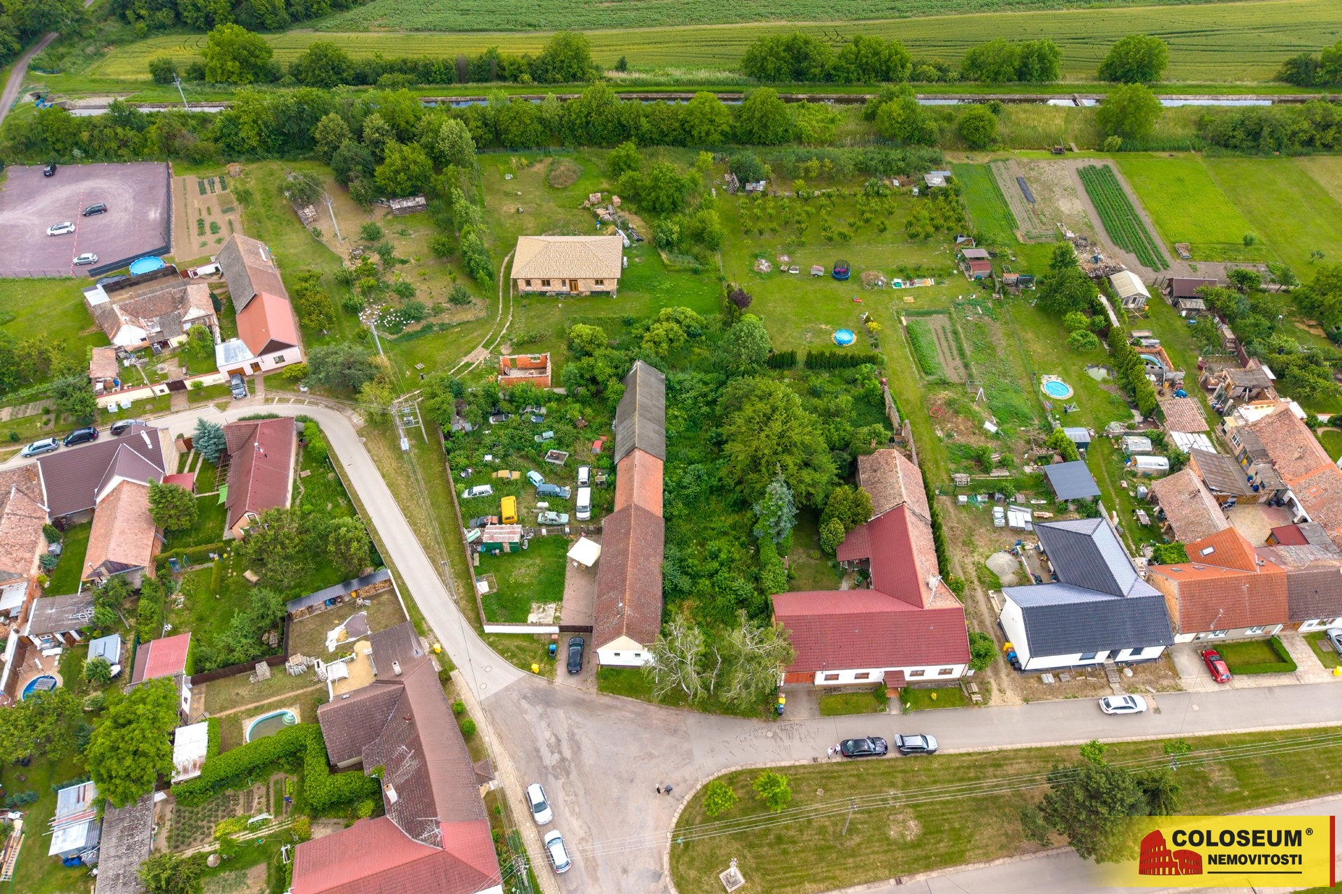 Pohled z dronu - Dyjákovice - prodej pozemku