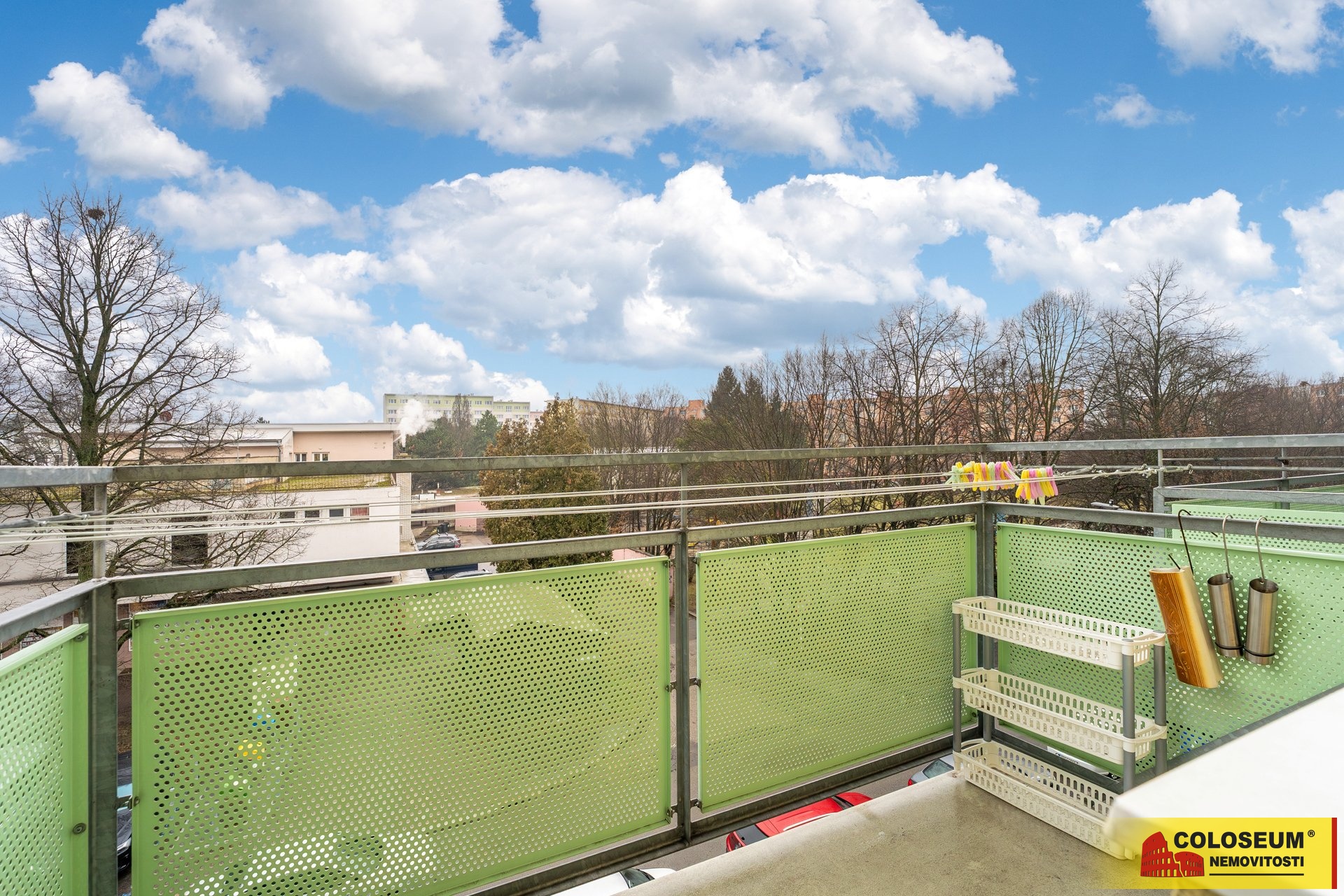 Pohled z balkonu - Brno - Černá Pole - prodej bytu
