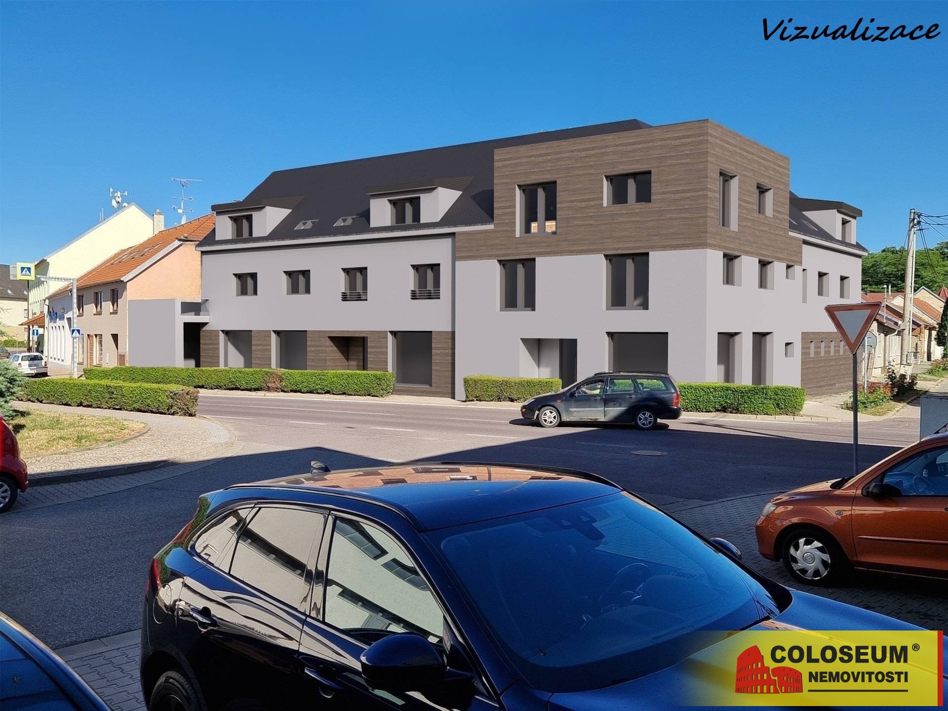 Vizualizace bytového domu - Hrušovany nad Jevišovkou - prodej bytu 
