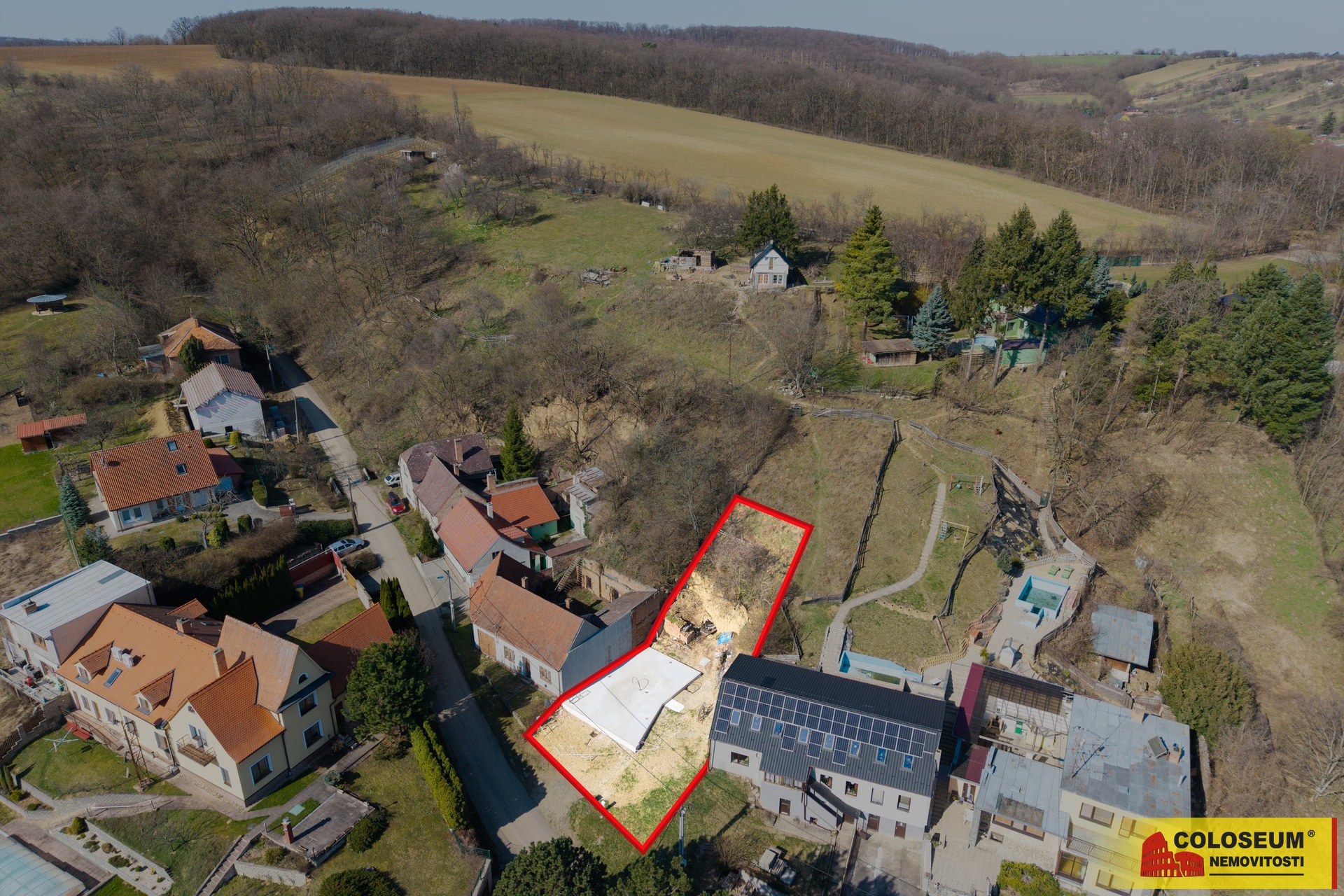 Dron - Klobouky u Brna - prodej pozemku