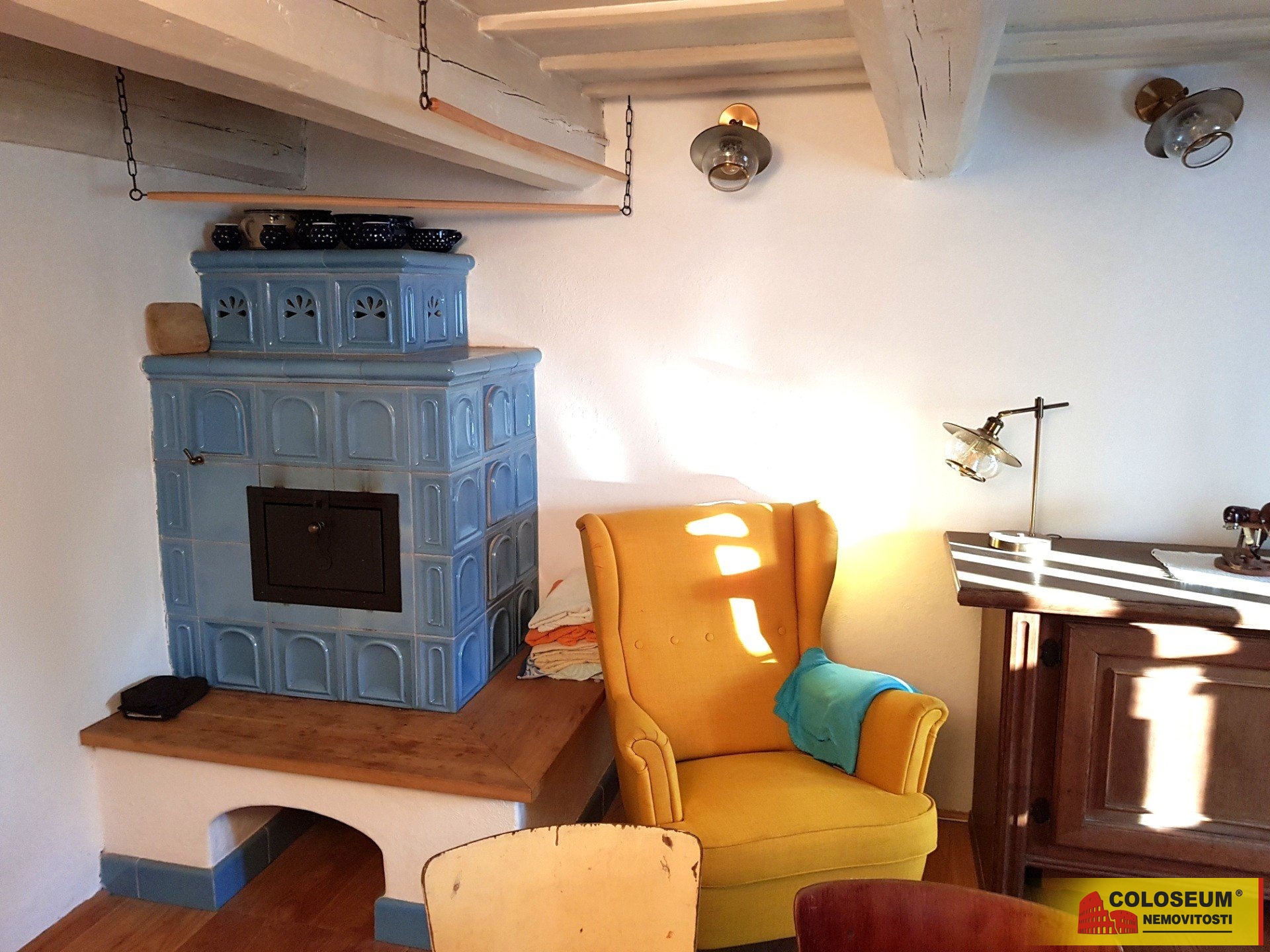 Kachlová kamna - Moravský beroun - Ondrášov - prodej rodinného domu