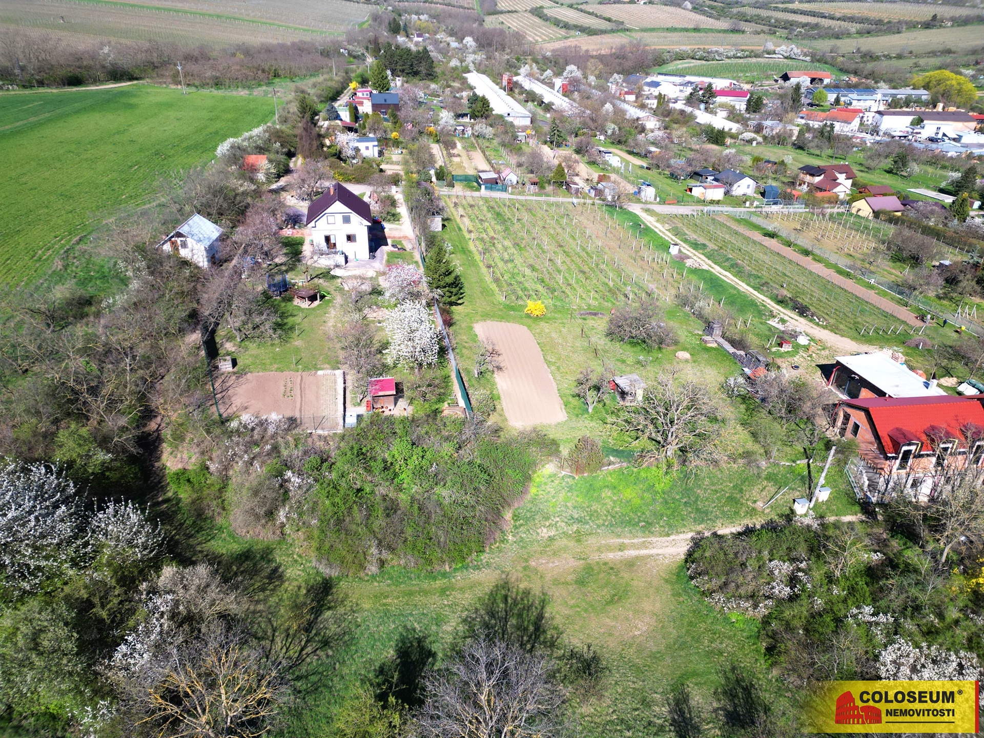 Celkový pohled - Sedlešovice - prodej pozemku