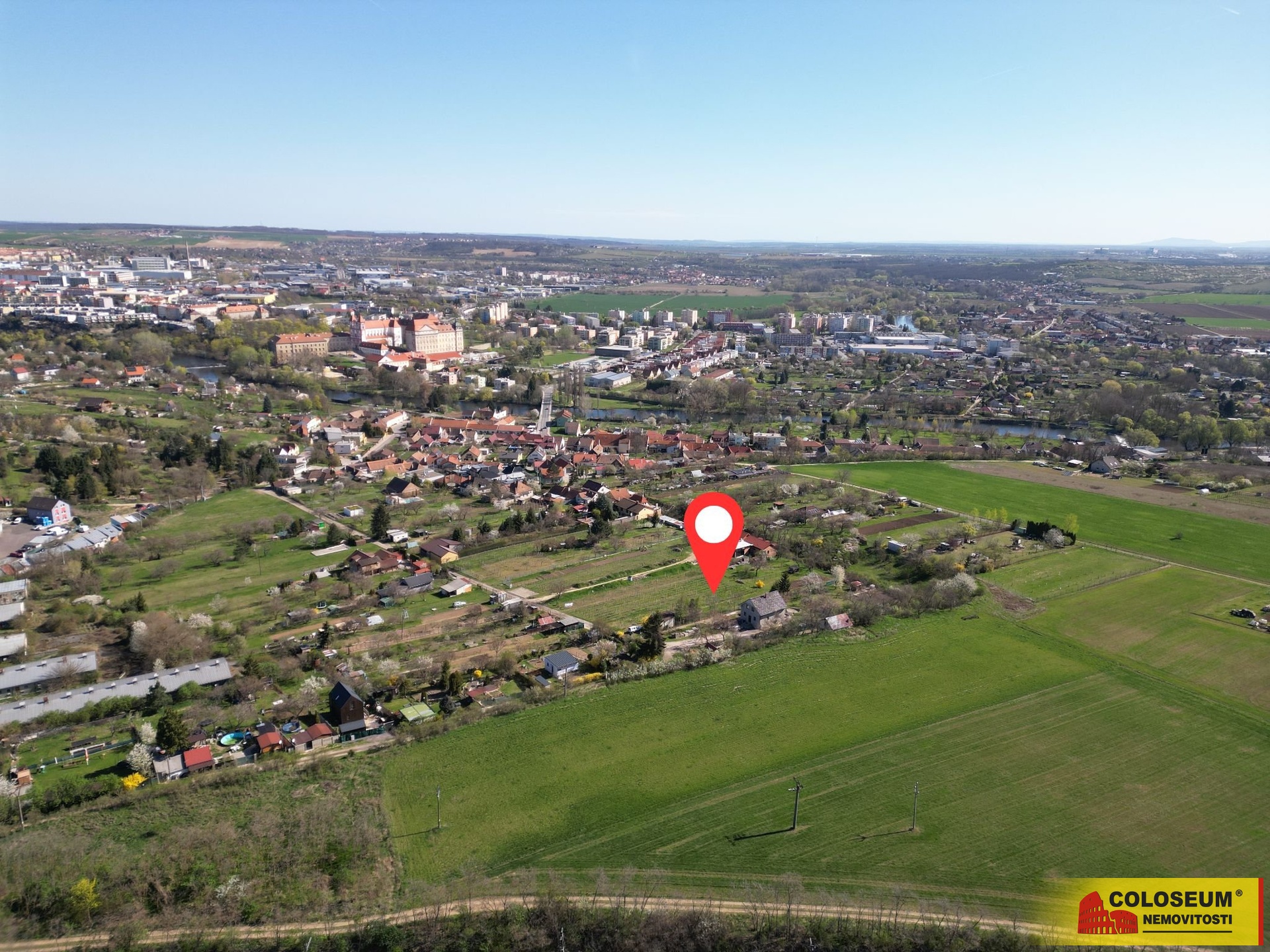 Celkový pohled - Sedlešovice - prodej pozemku