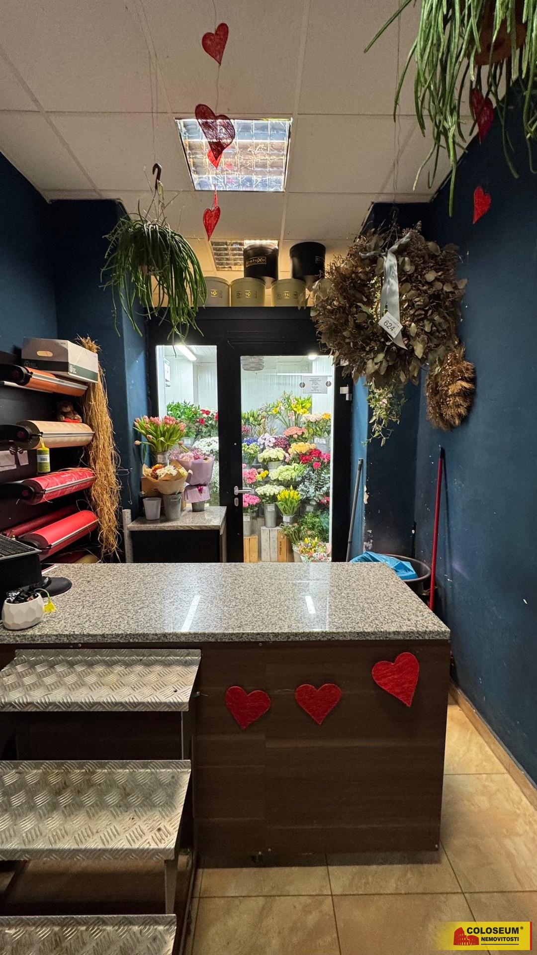 pohled do ulice z obchodu - Brno - pronájem komerc