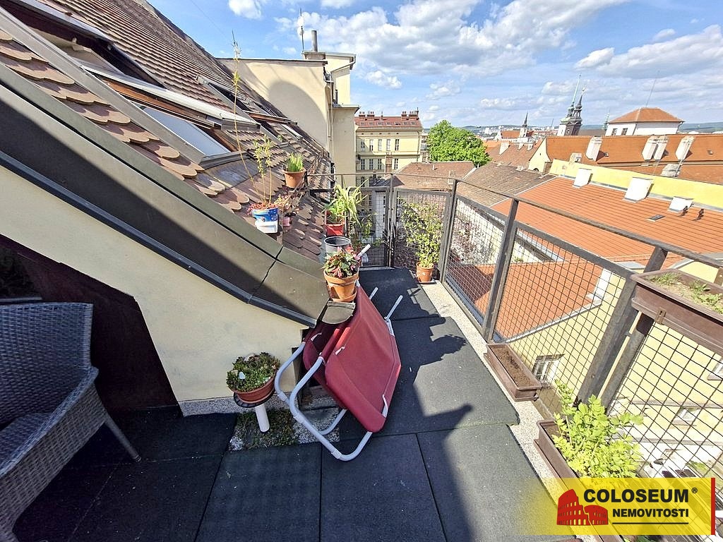 Terasa - Brno - střed - pronájem bytu 3+kk