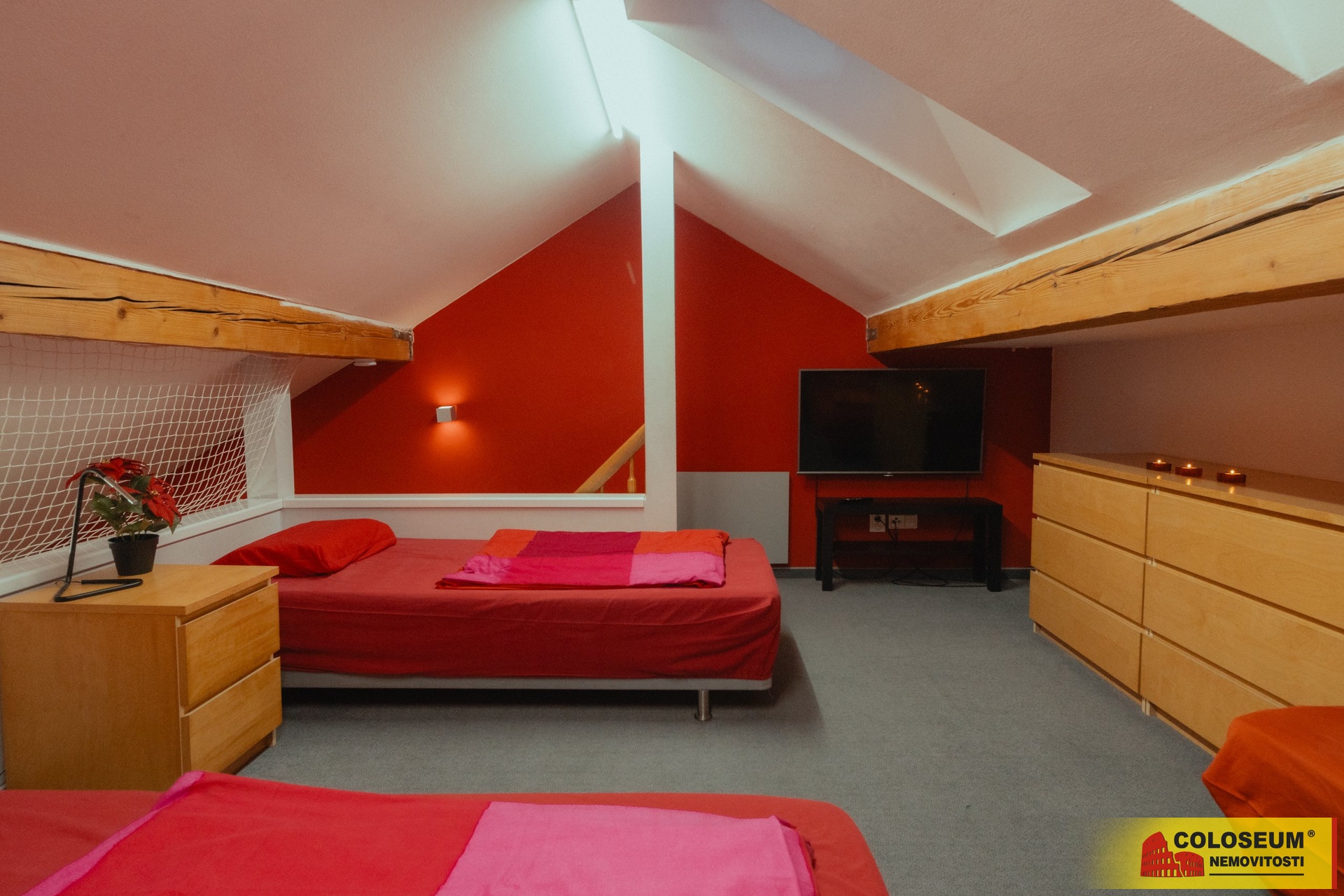 Spací část v patře - Jeseník - prodej bytu 2+1