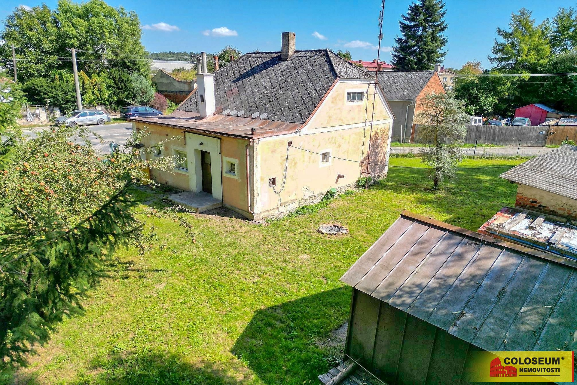 Pohled na dům – Dešná - Rancířov – prodej chalupy
