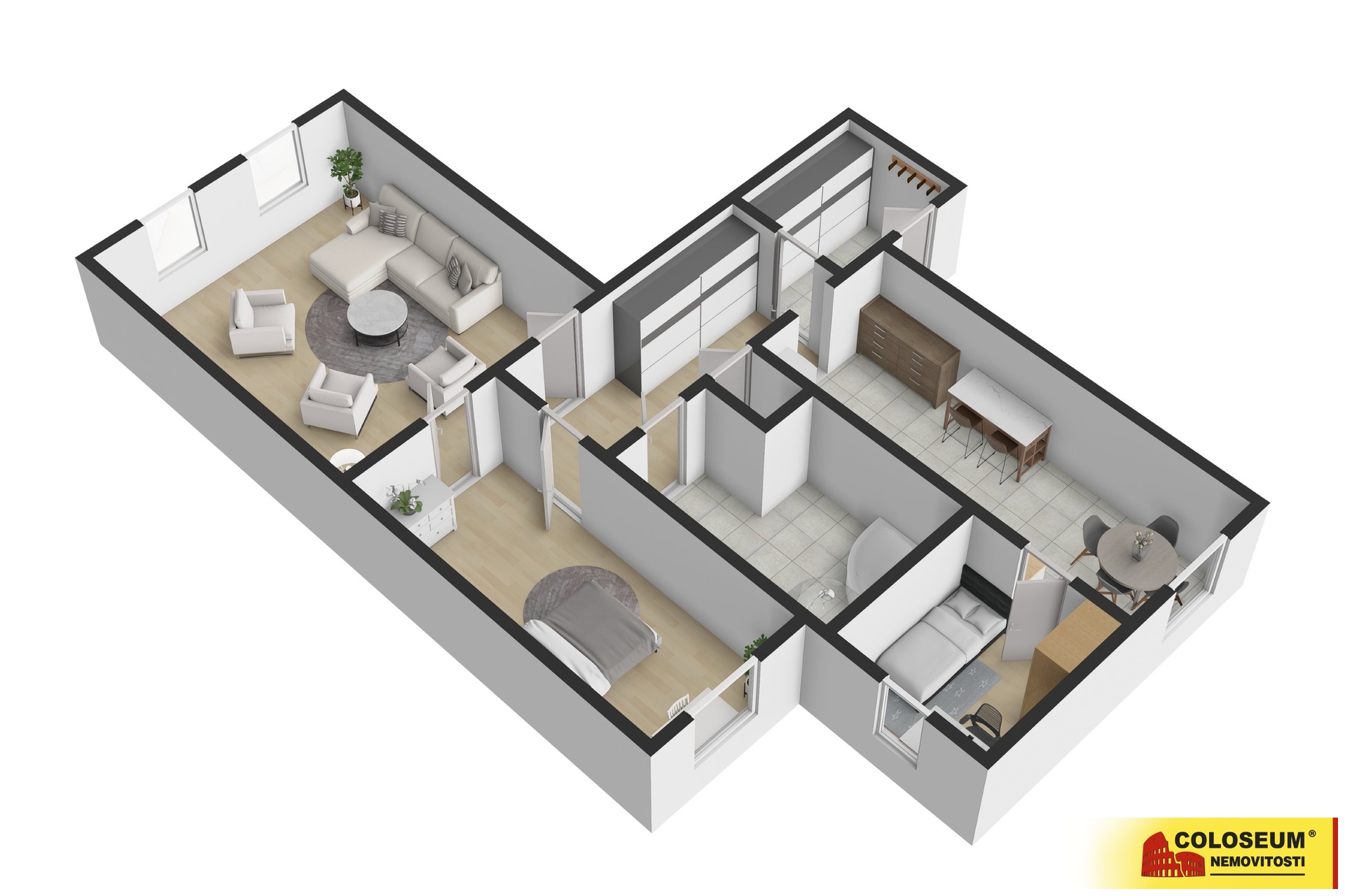 Půdorys – Znojmo – prodej bytu