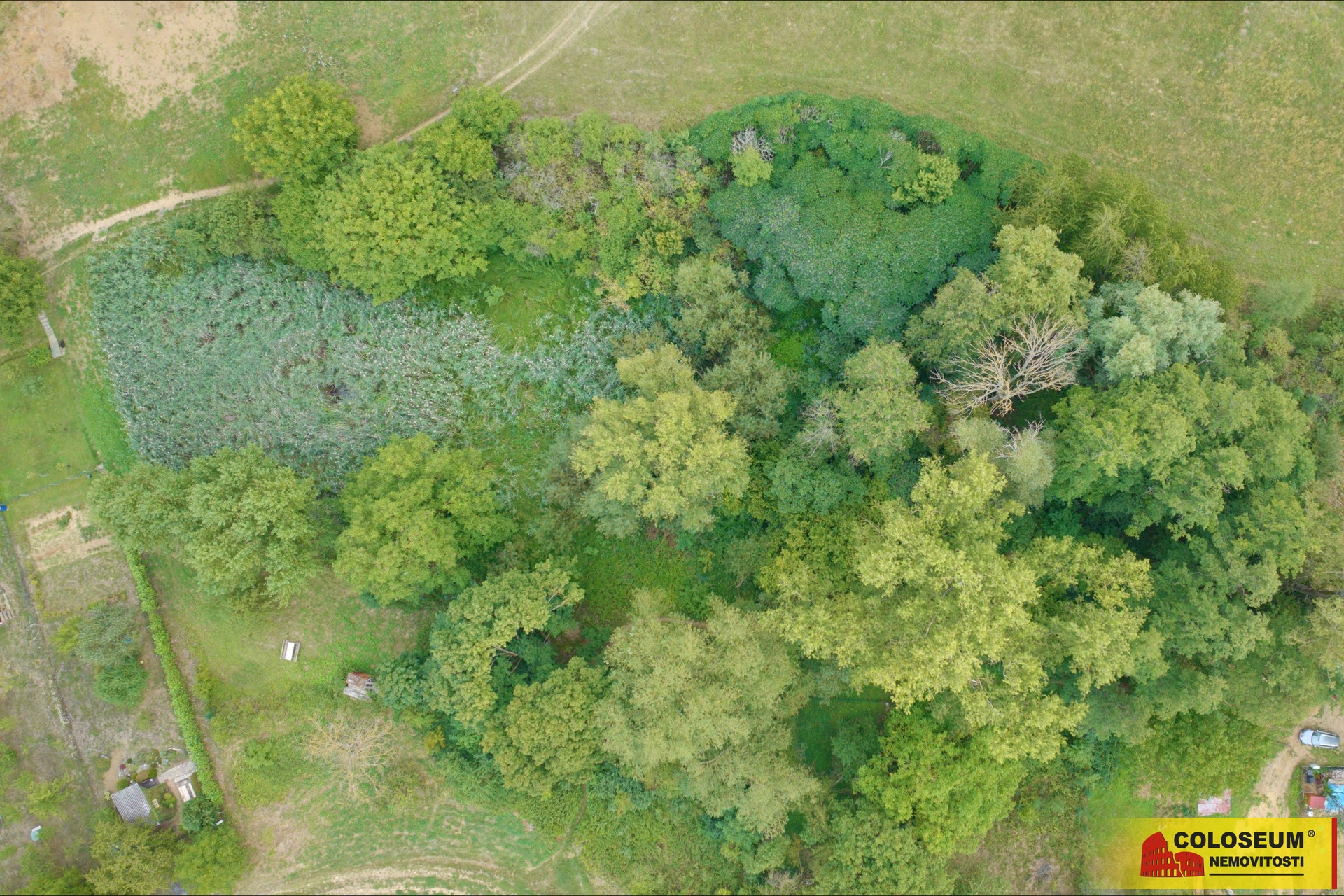 Záběr z  dronu – Uherský Brod – prodej pozemku