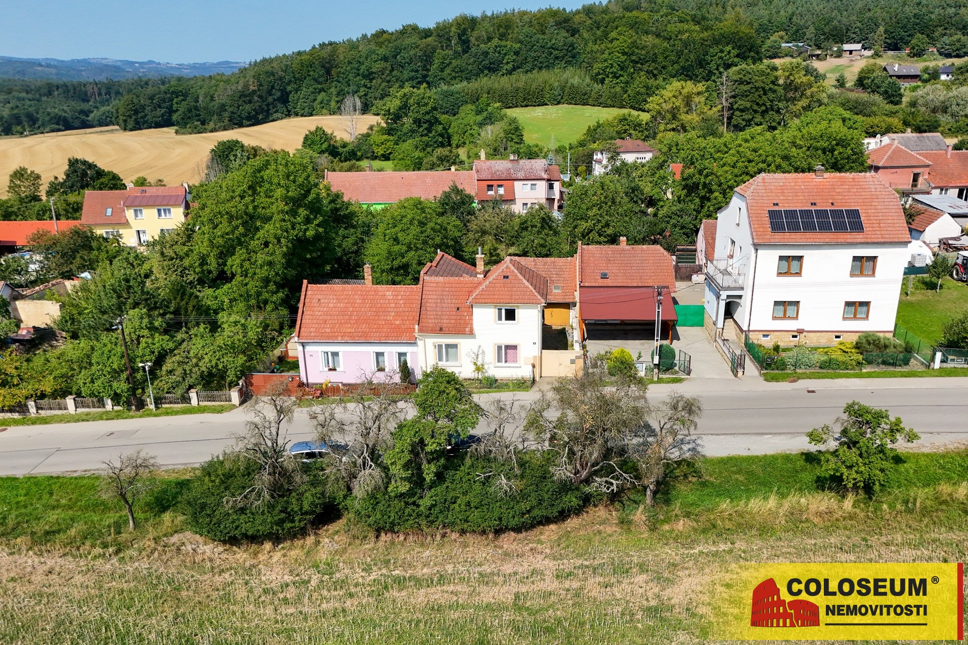 Pohled z dronu – Vísky u Letovic – prodej domu