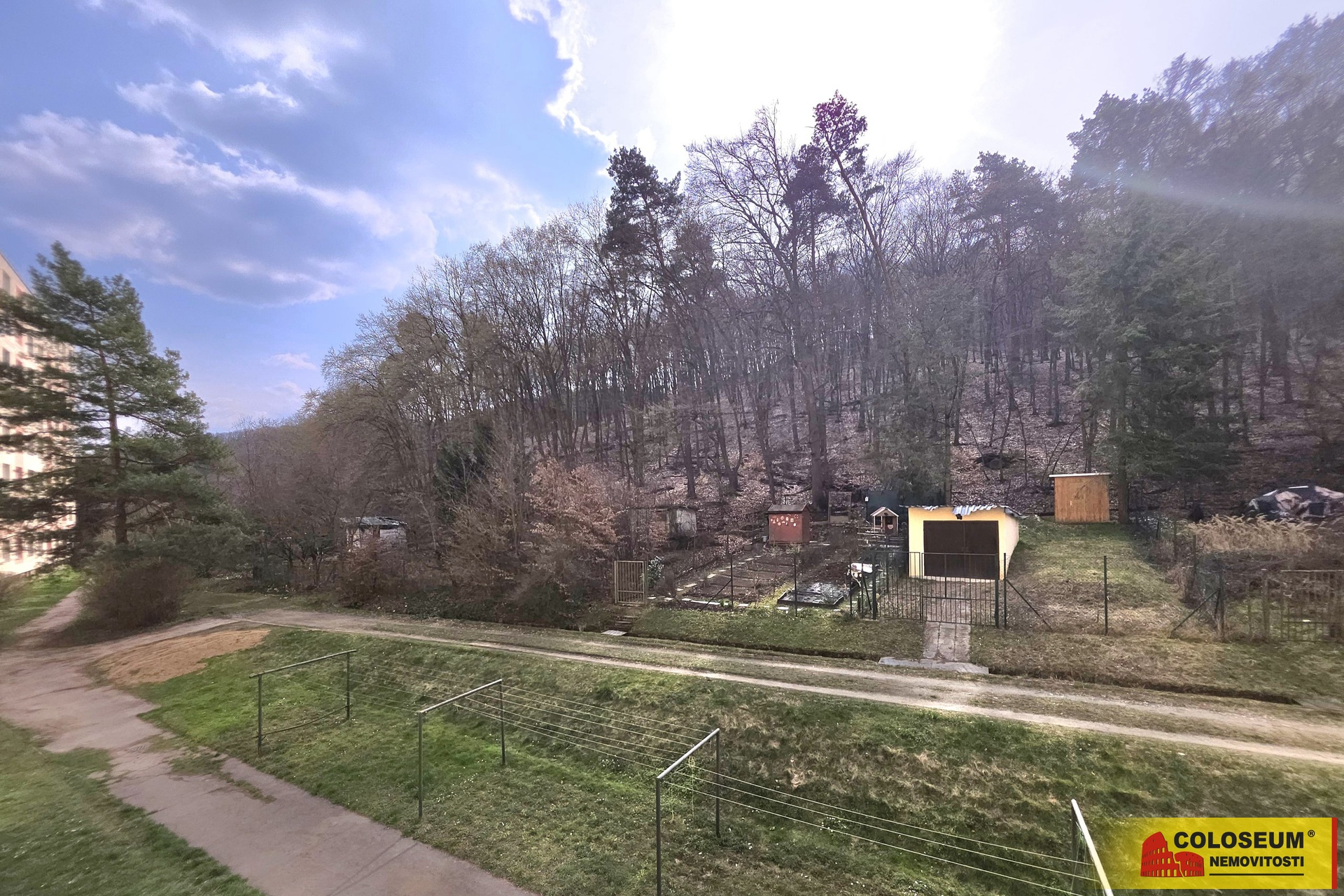 Pohled z okna – Brno – Jundrov – pronájem bytu