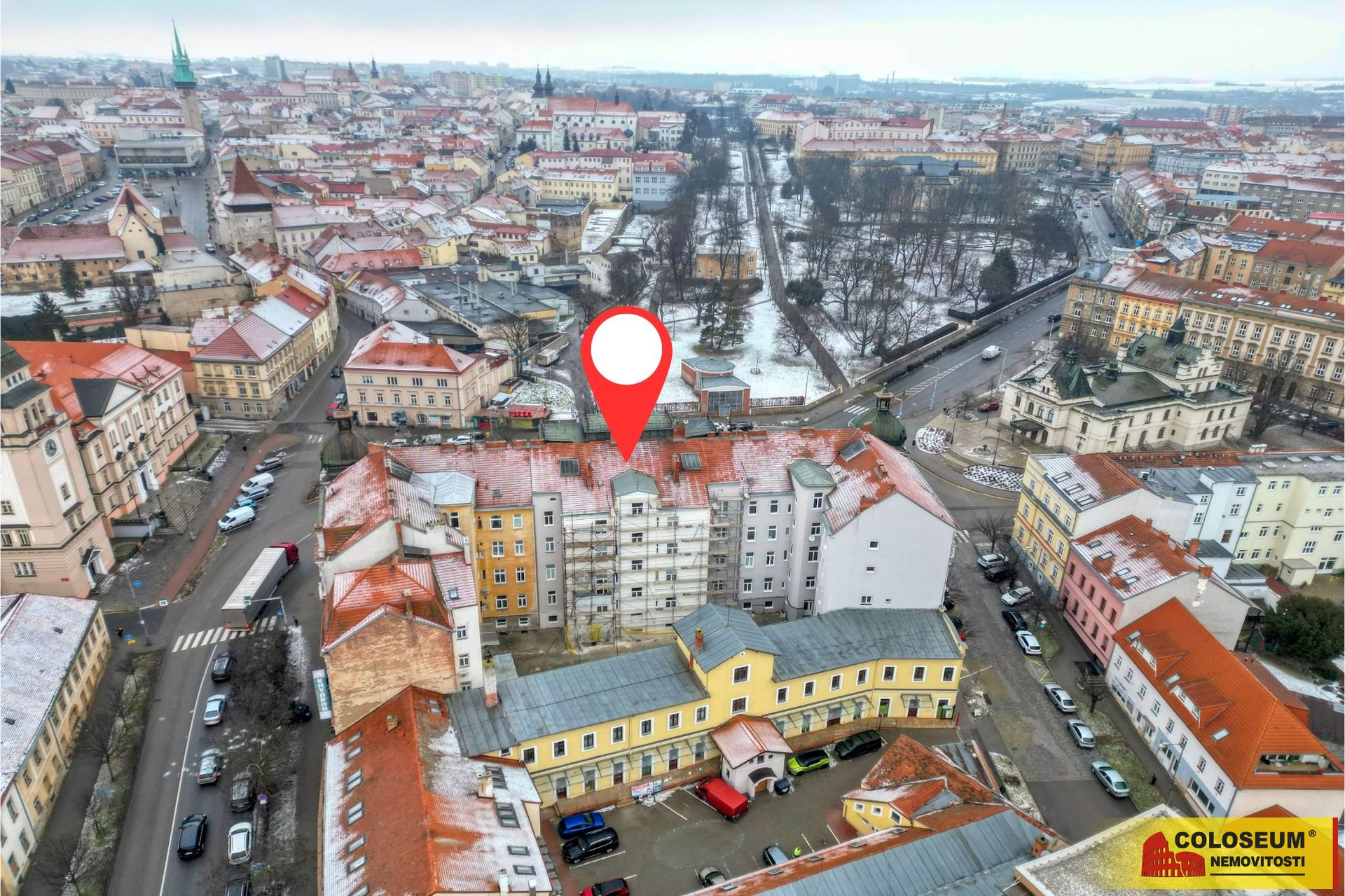 Pohled z dronu – Znojmo – prodej bytu
