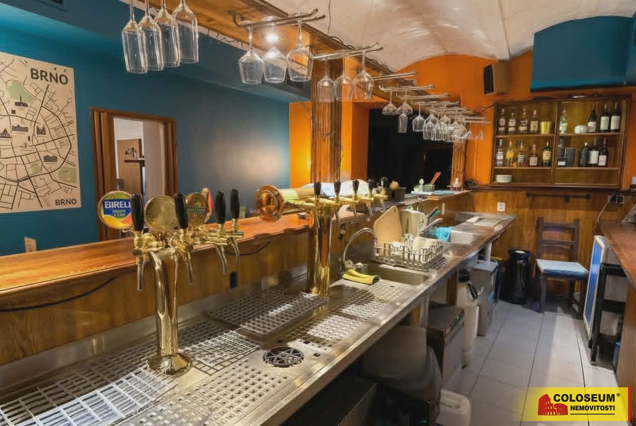 Pohled na bar – Brno – střed – pronájem obchodního prostoru