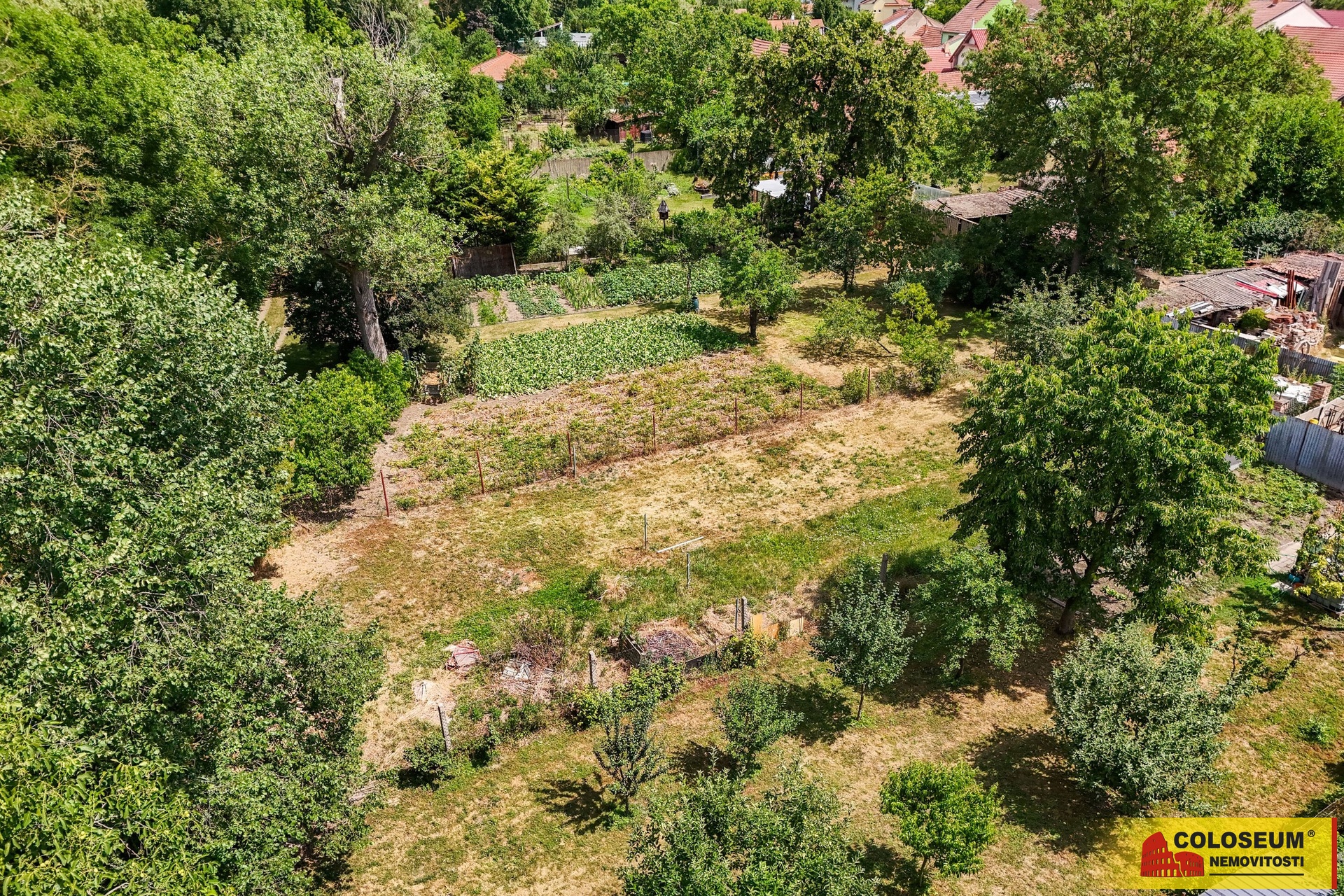 Pohled z dronu – Telnice – prodej pozemku