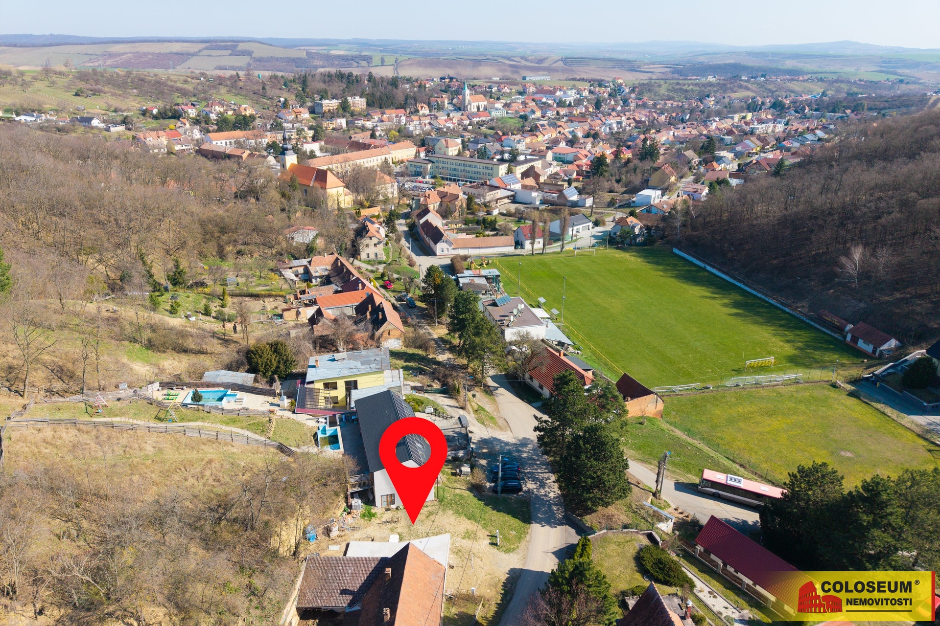 Dron - Klobouky u Brna - prodej pozemku