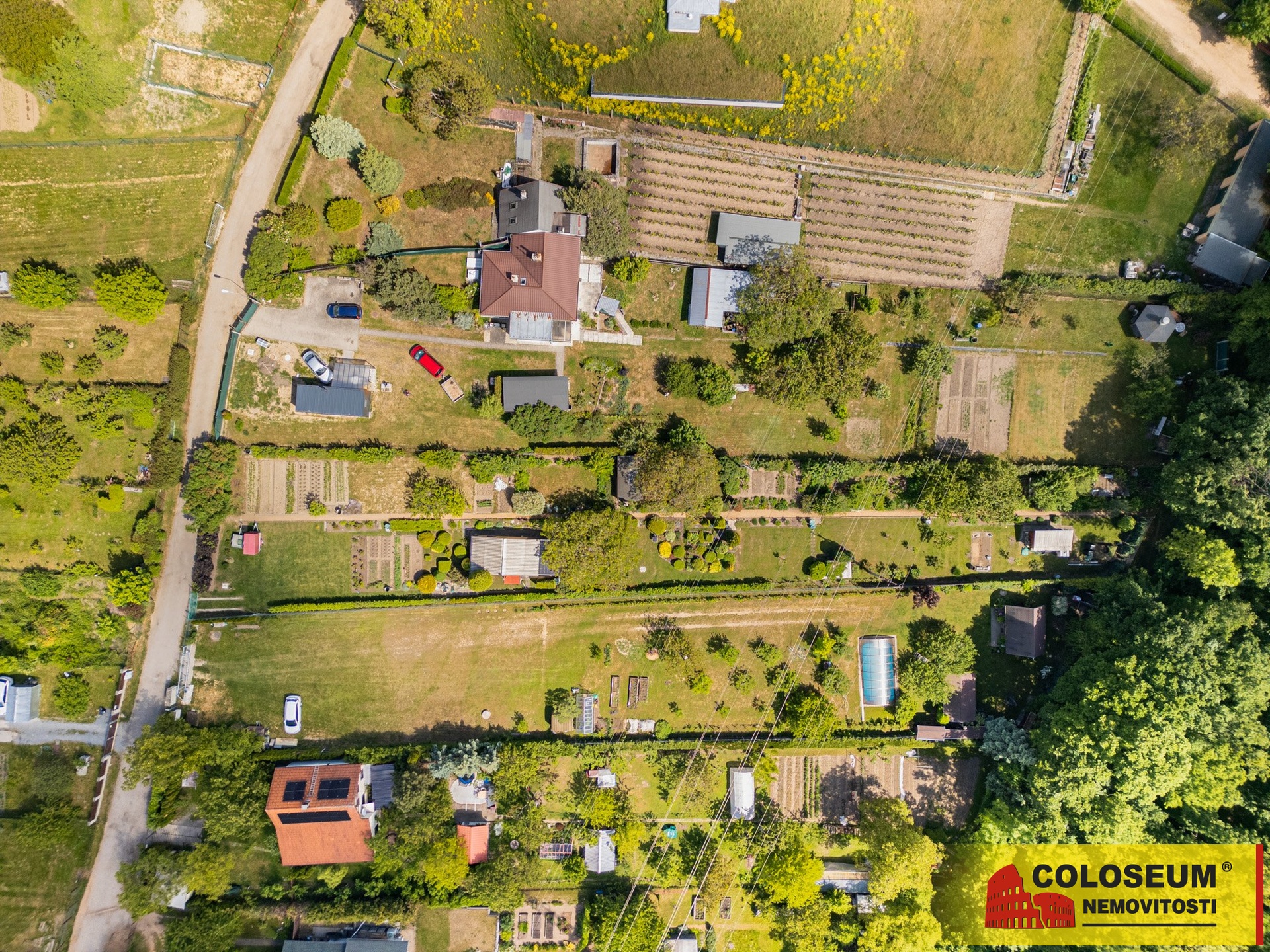 Pohled z dronu - Soběšice - prodej pozemku