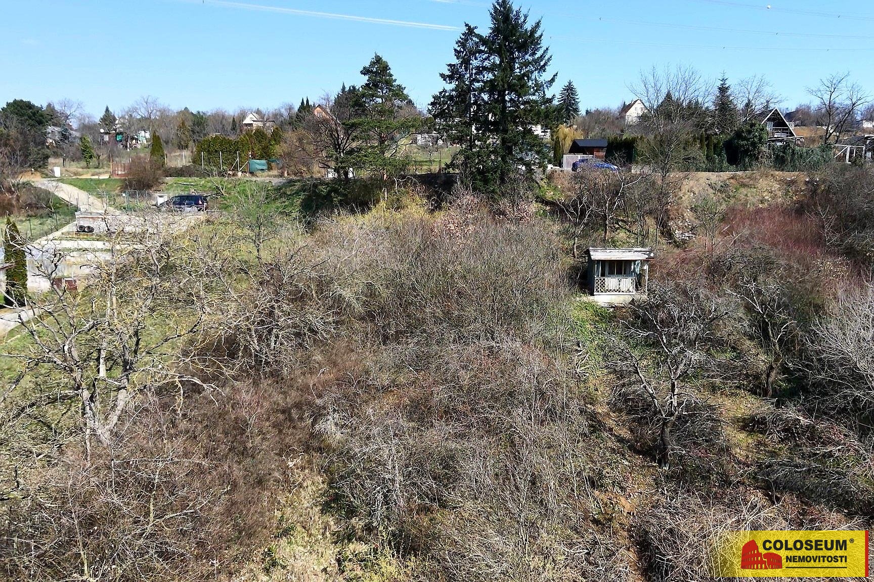 Pohled z dronu - Popůvky u Brna -prodej pozemku