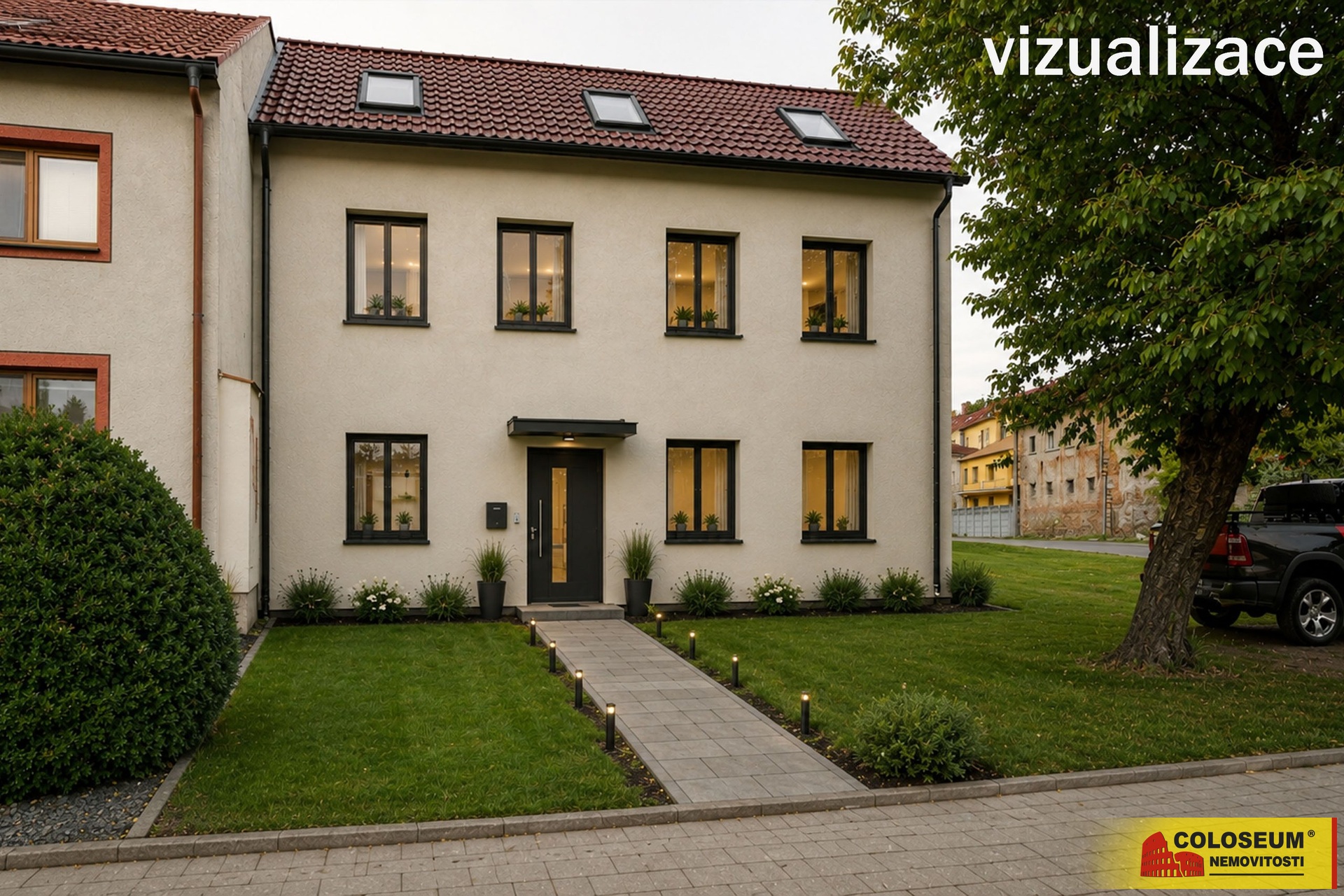 Vizualizace RD - - Šumice - prodej pozemku