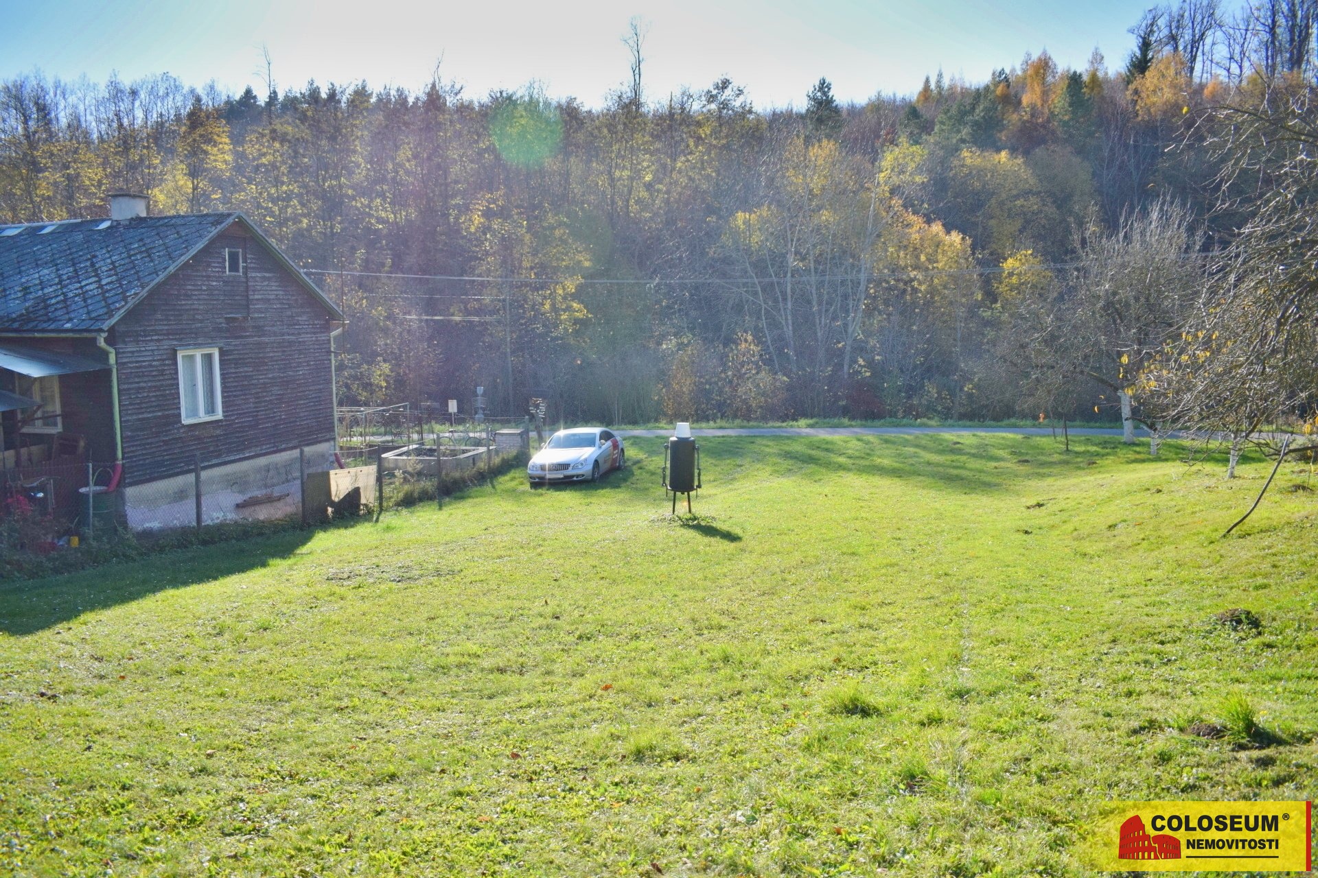 Pohled na pozemek - Lovčice - prodej pozemku