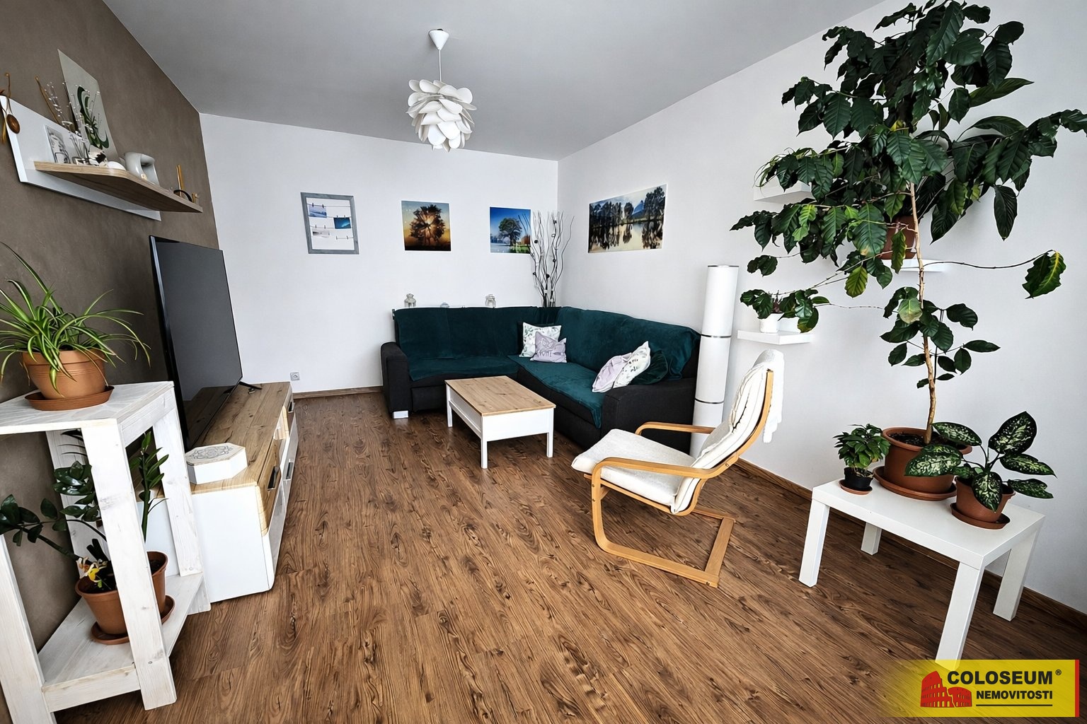 Obývací pokoj - Brno - Řečkovice - prodej bytu 2+1