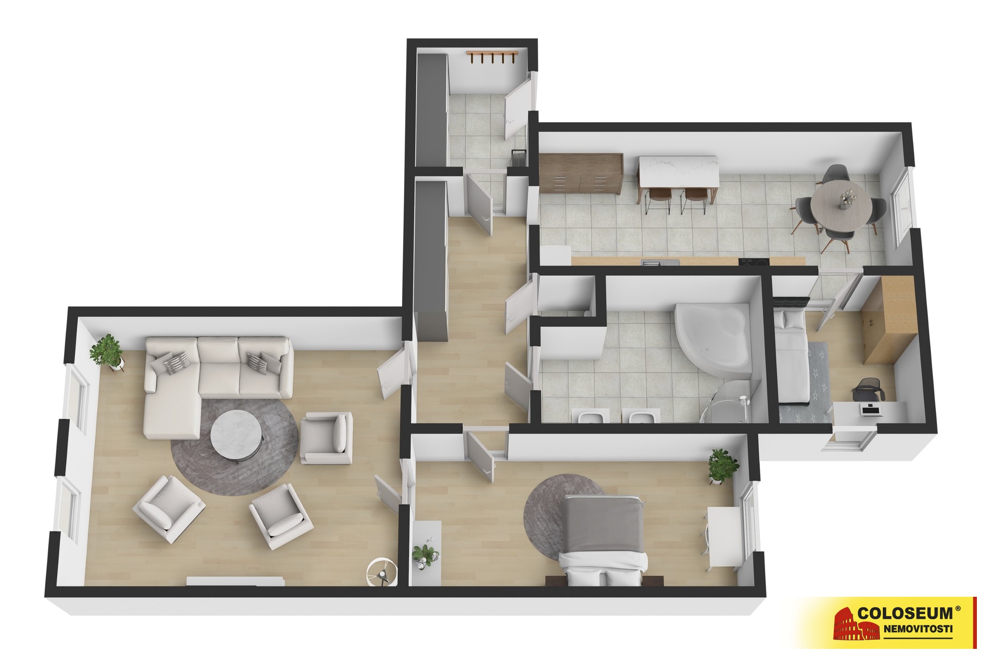 Půdorys – Znojmo – prodej bytu