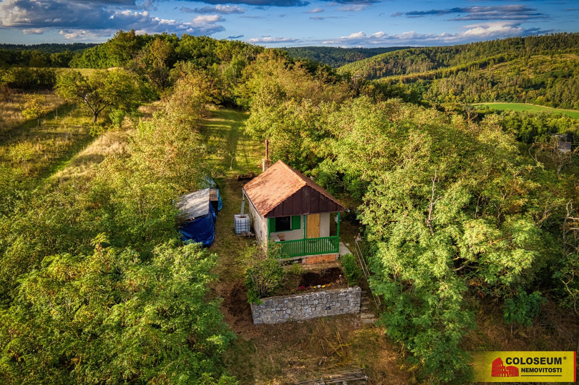 Pohled z dronu - Sivice - prodej pozemku