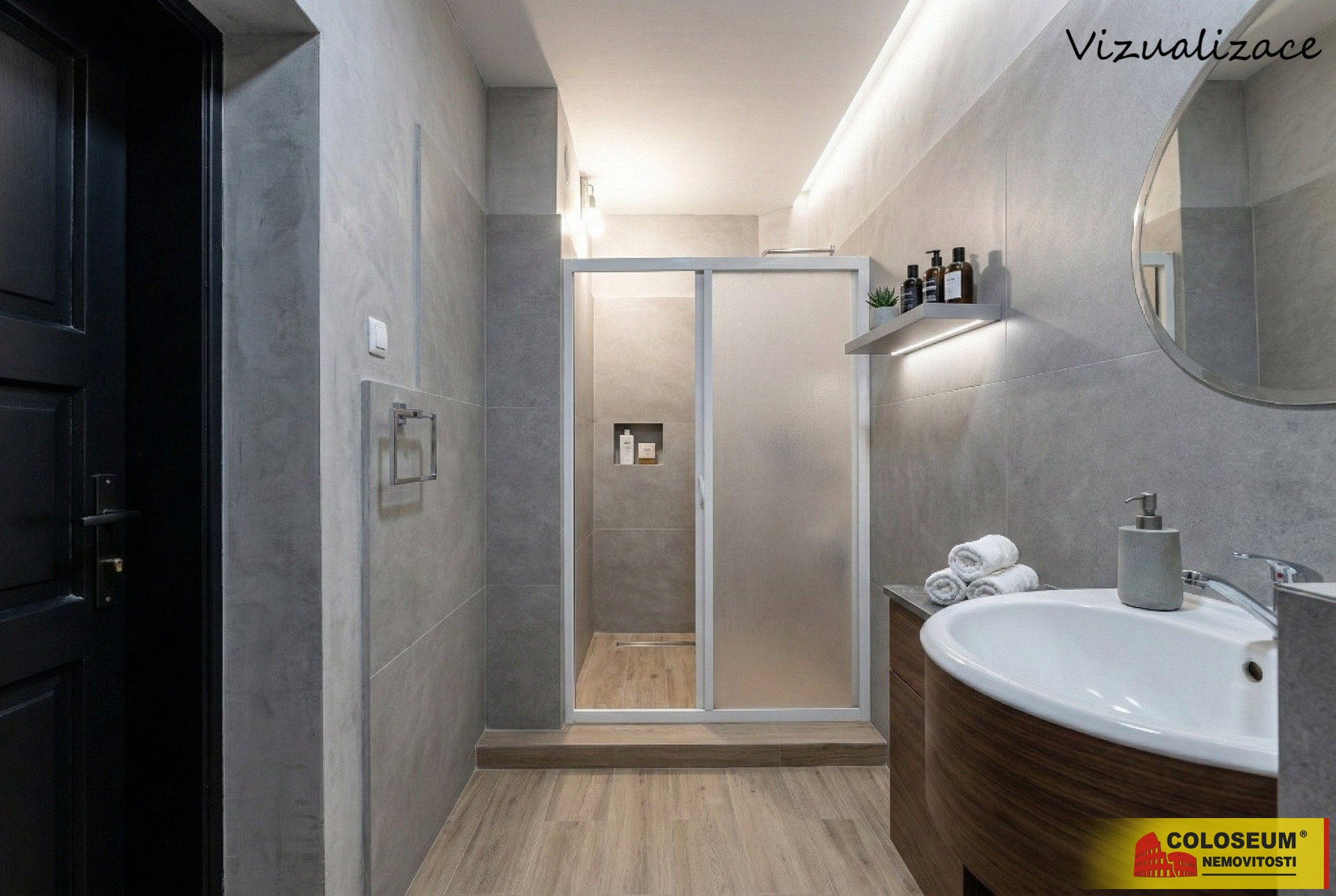 Vizualizace koupelny - Zastávka u Brna - prodej by
