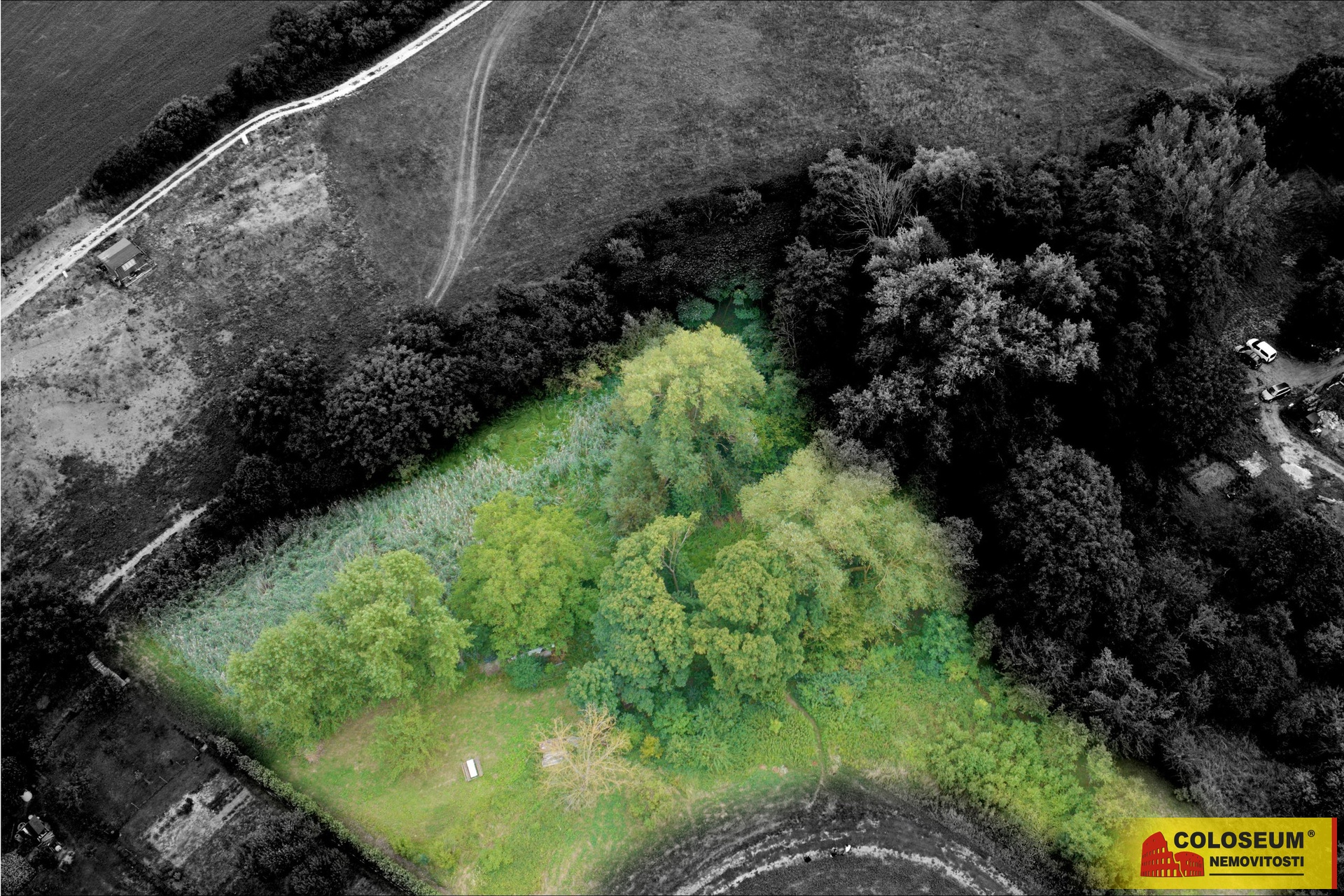 Záběr z  dronu – Uherský Brod – prodej pozemku