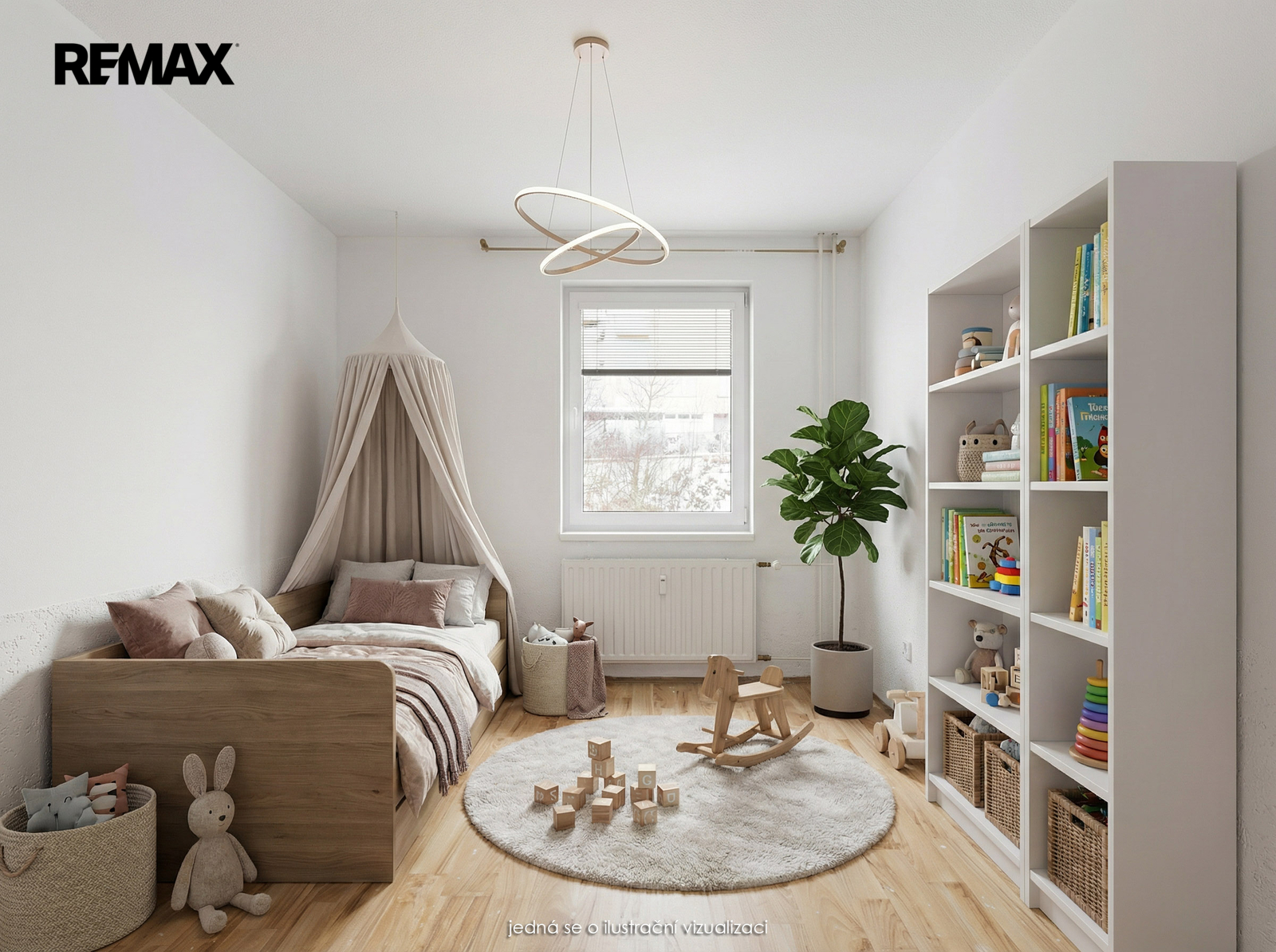 vizualizace možného zařízení pokoje 2