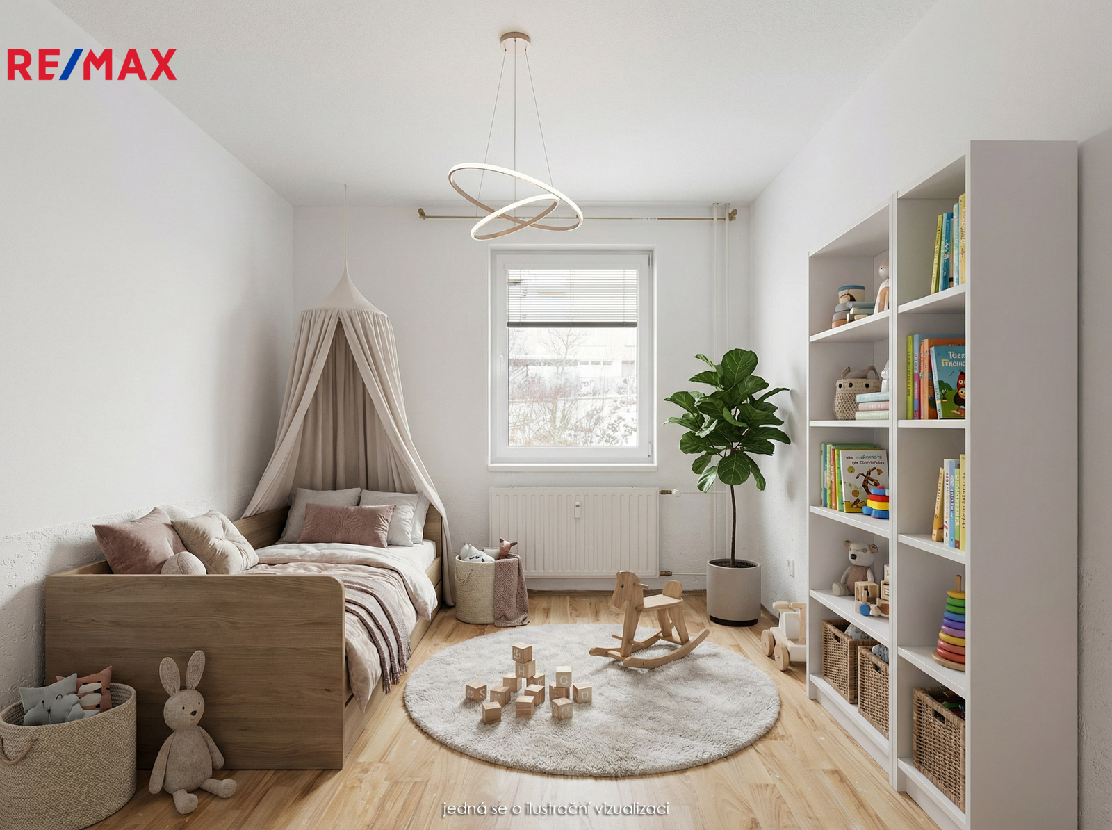 vizualizace možného zařízení pokoje 2
