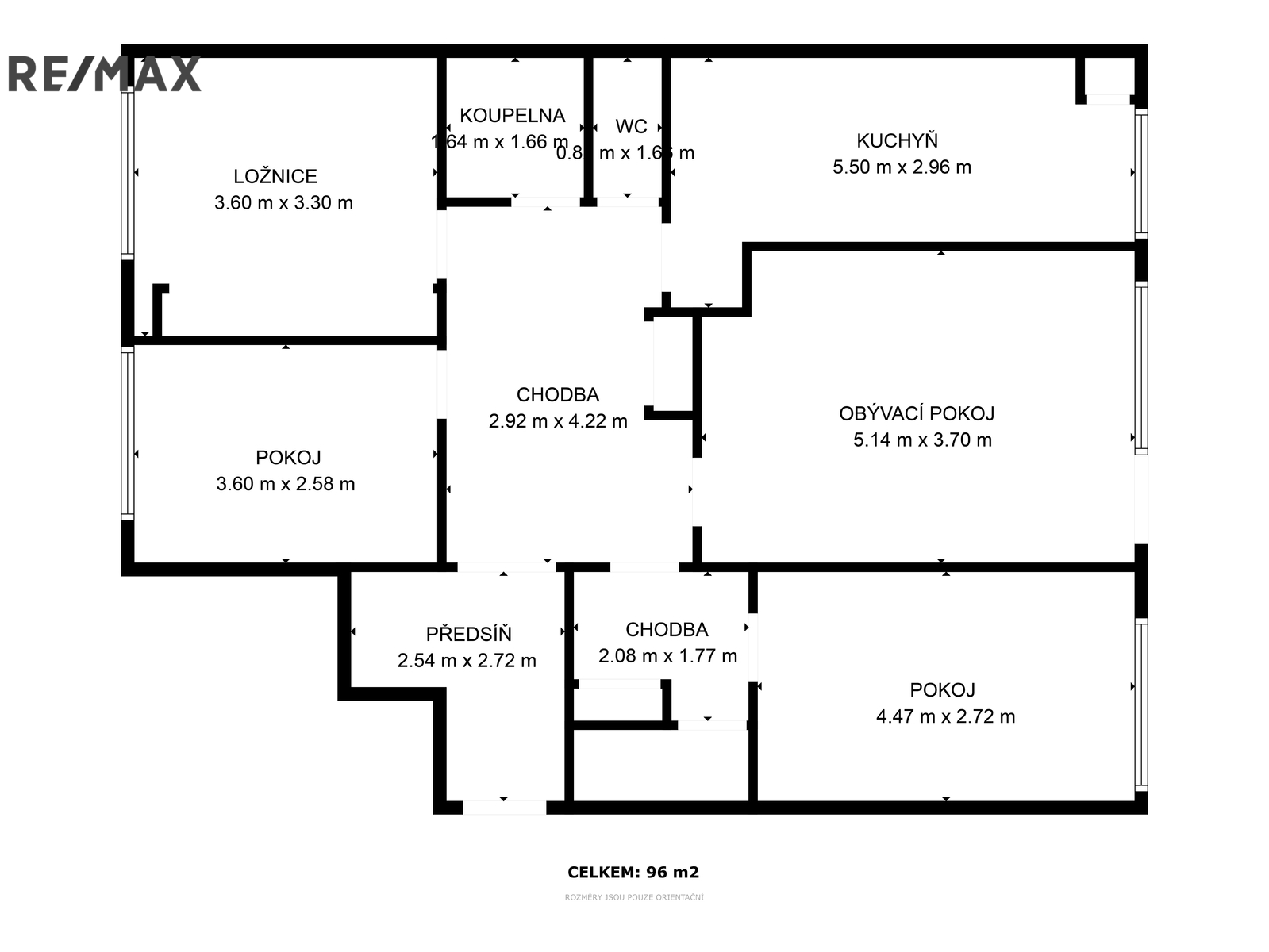 orientační půdorys