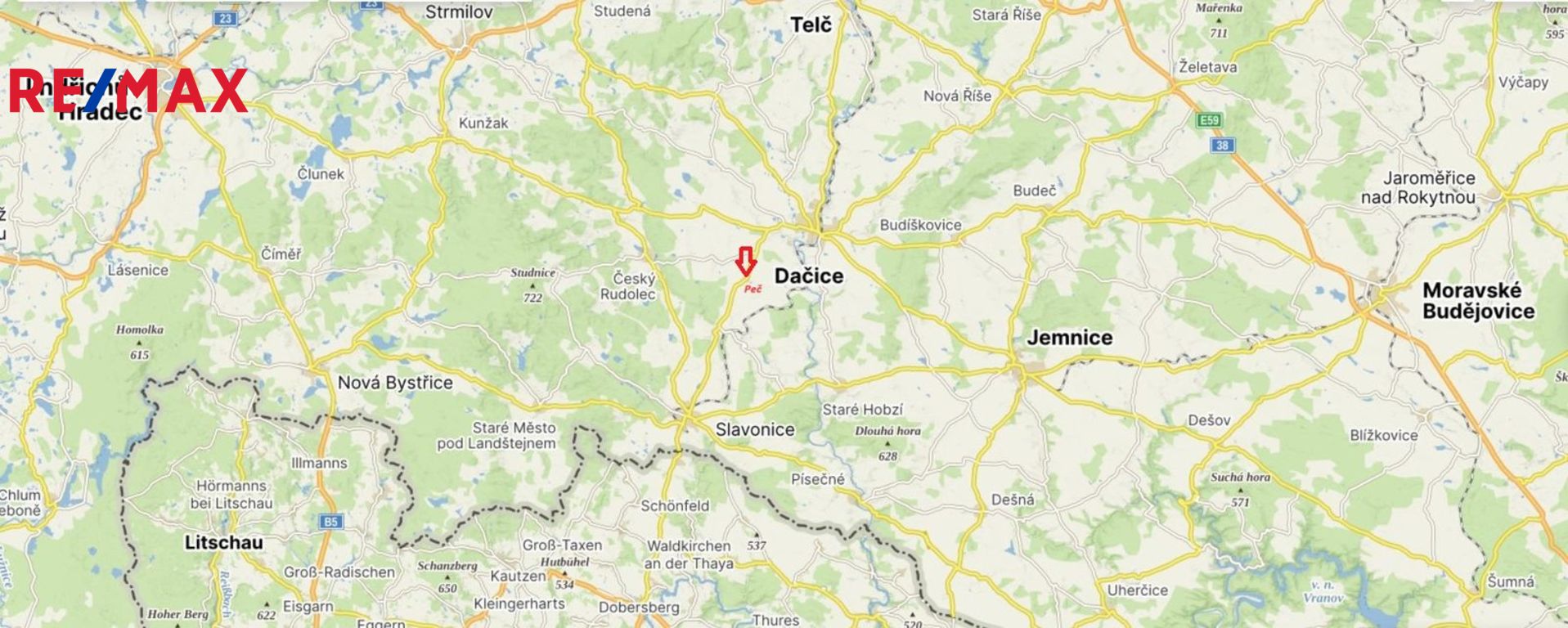 lokace obce Peč