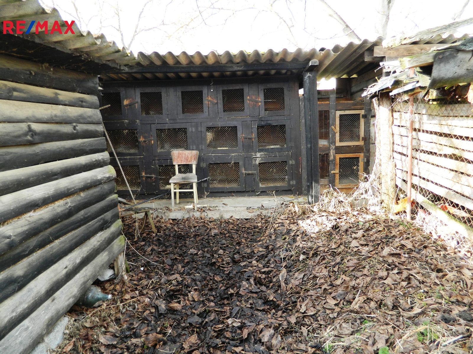 Horní část parcely.