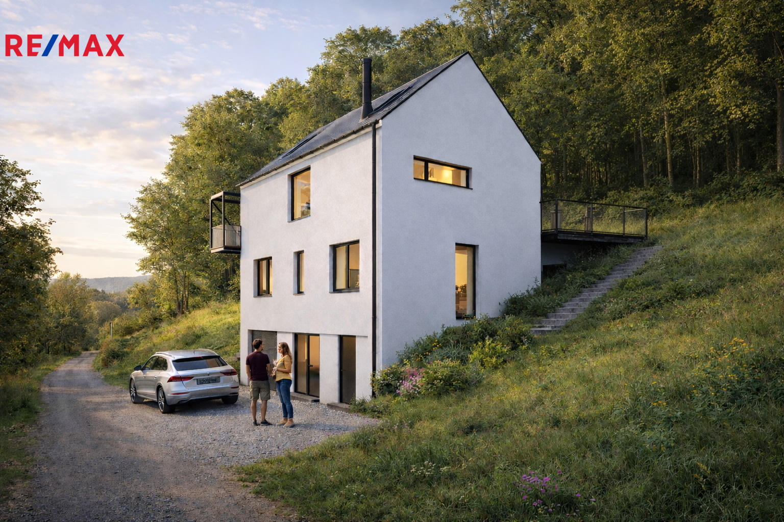 vizualizace exteriéru - východ