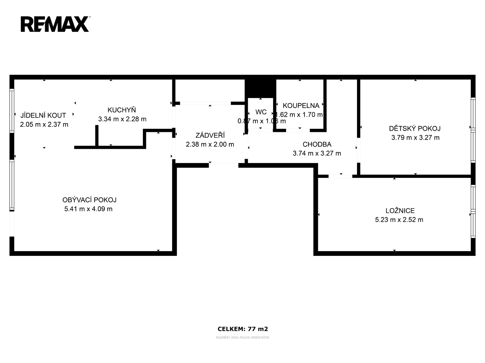 orientační půdorys