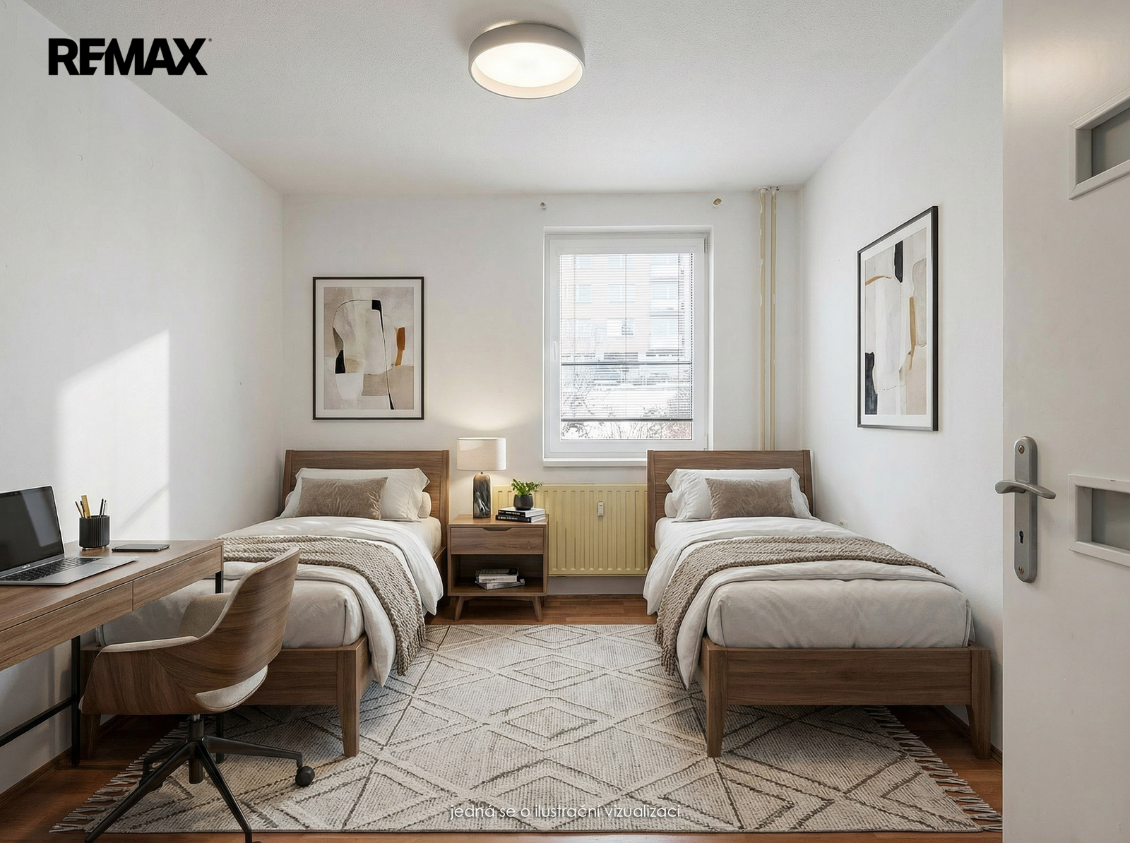 vizualizace možného zařízení pokoje 1