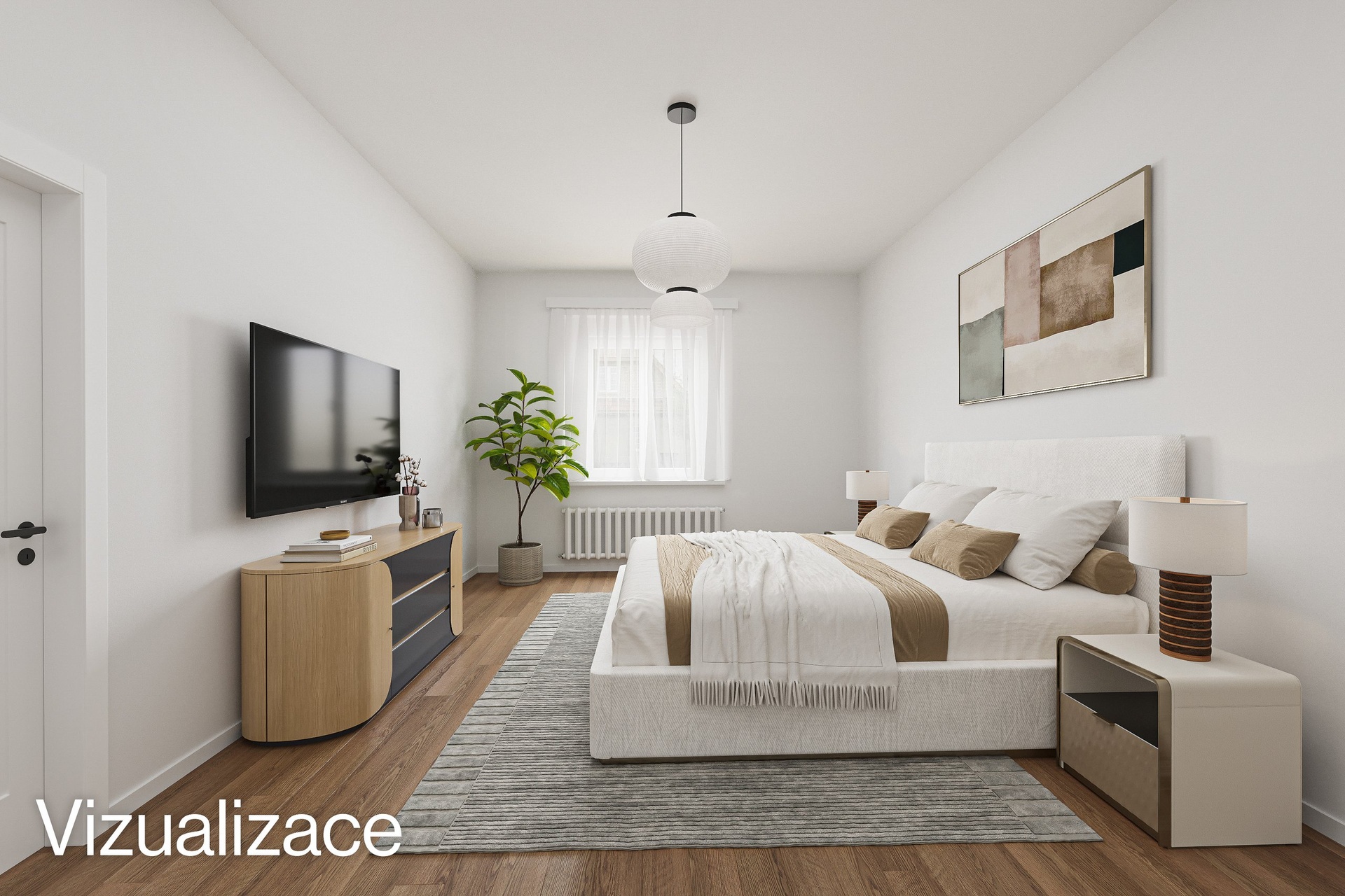 ložnice vizualizace