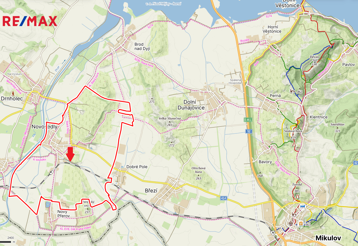 Prodej stavební parcely Novosedly 6 370 000 Kč, foto 22