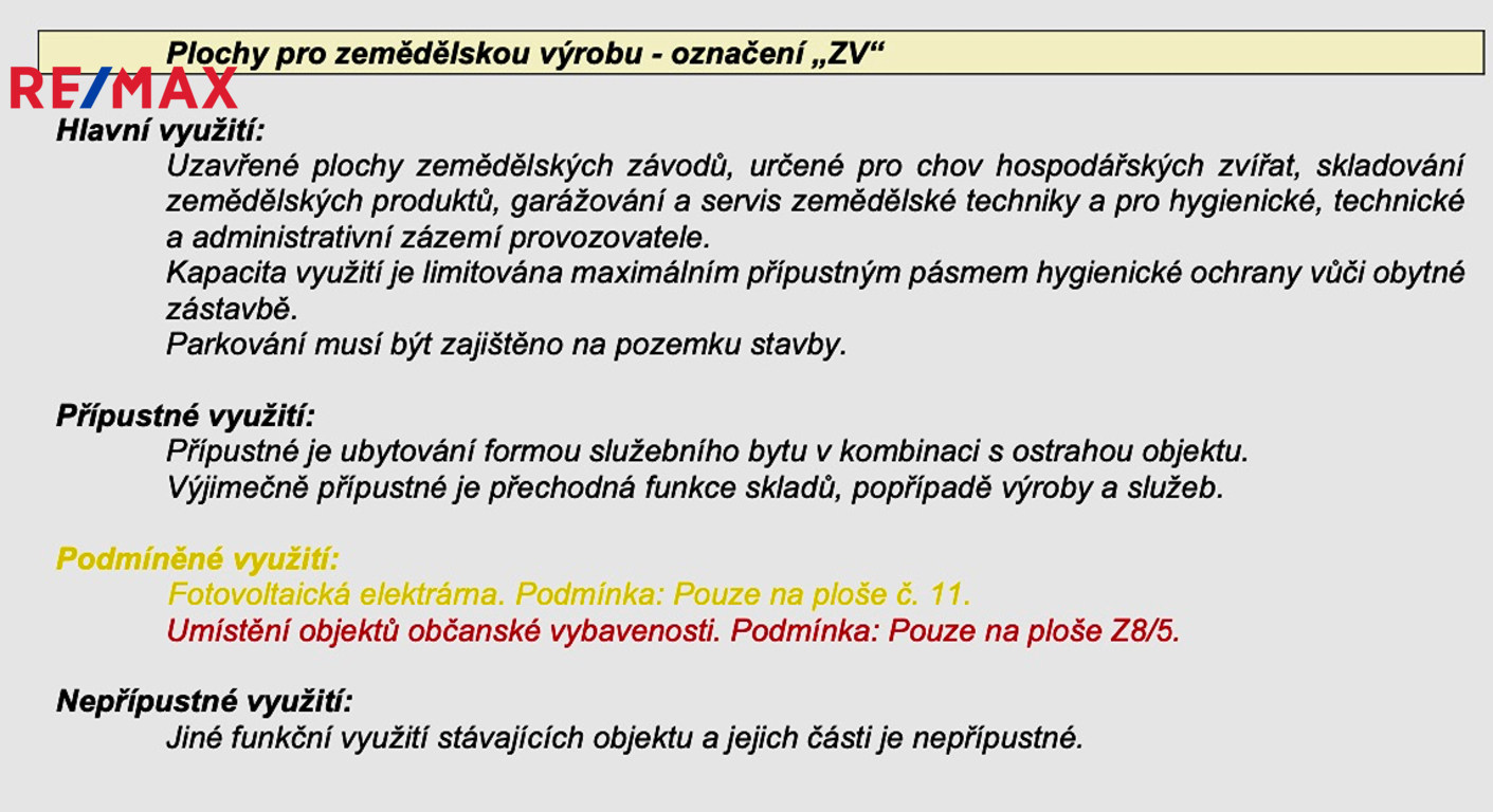 Velký pozemek na výstavbu farmy