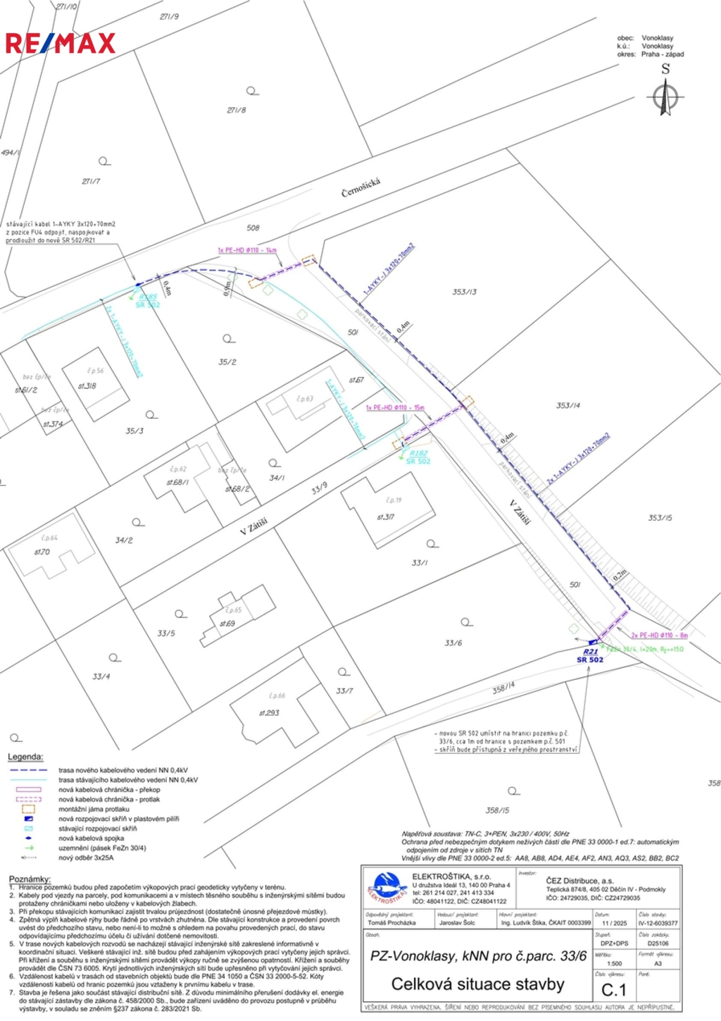 Návrh sítí - elektřina